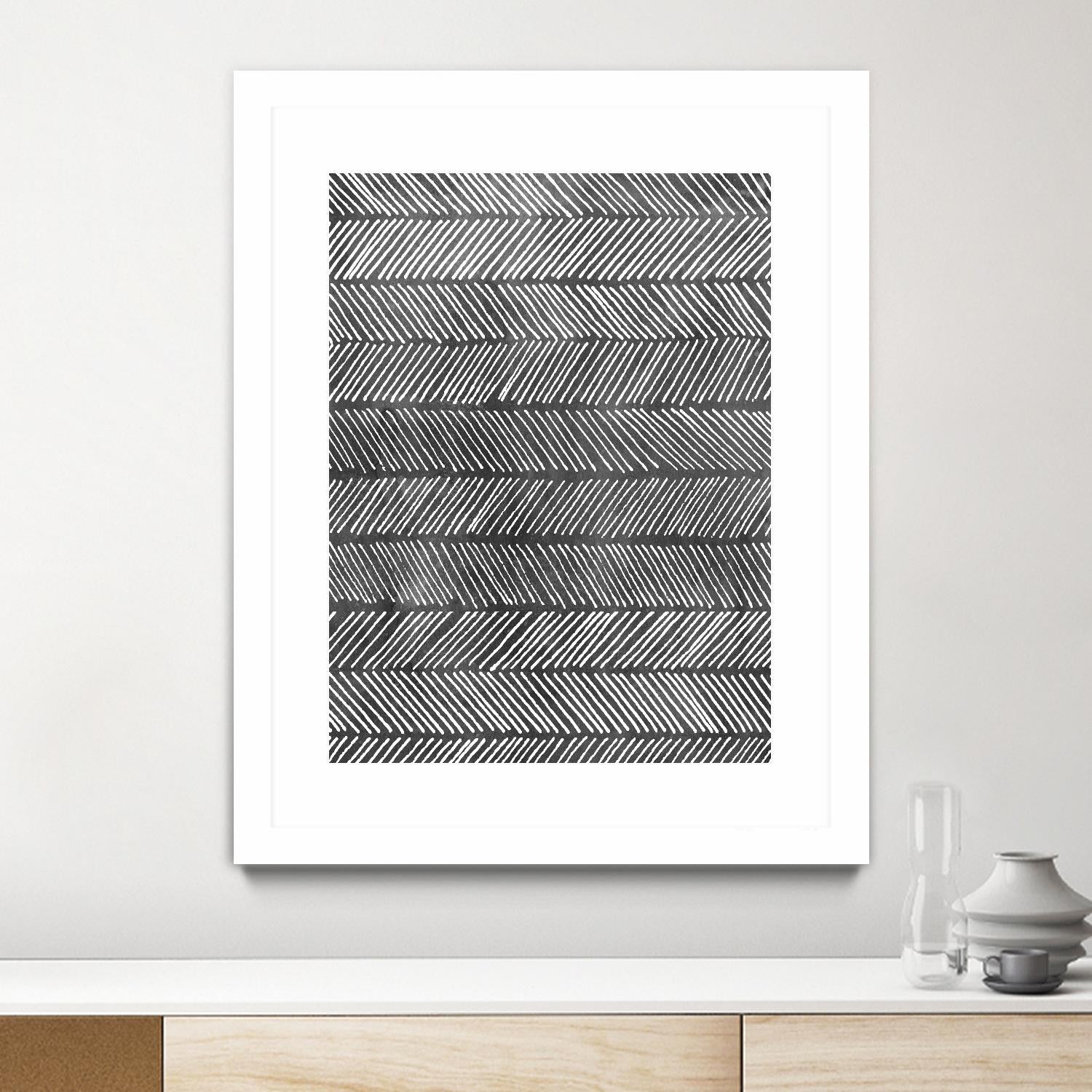 Modern Monochrome I by Grace Popp on GIANT ART - black abstract