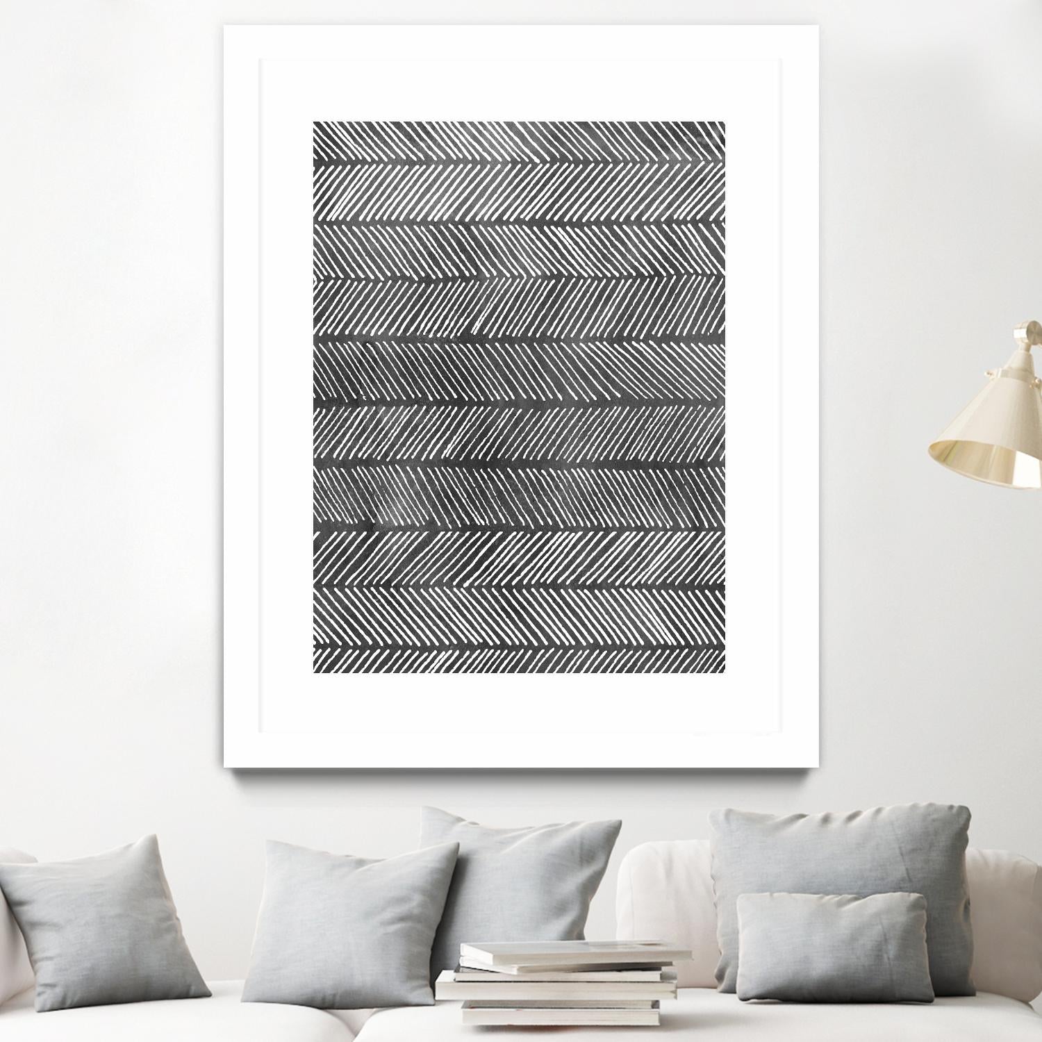 Modern Monochrome I by Grace Popp on GIANT ART - black abstract