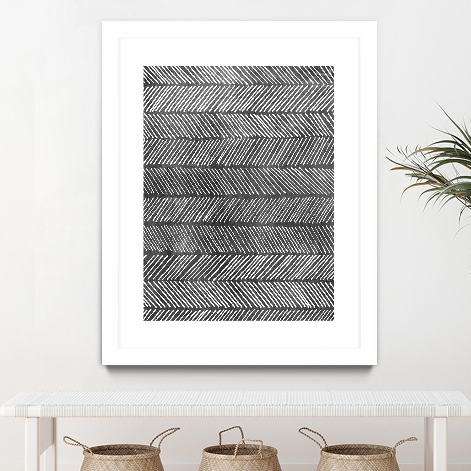 Modern Monochrome I by Grace Popp on GIANT ART - black abstract