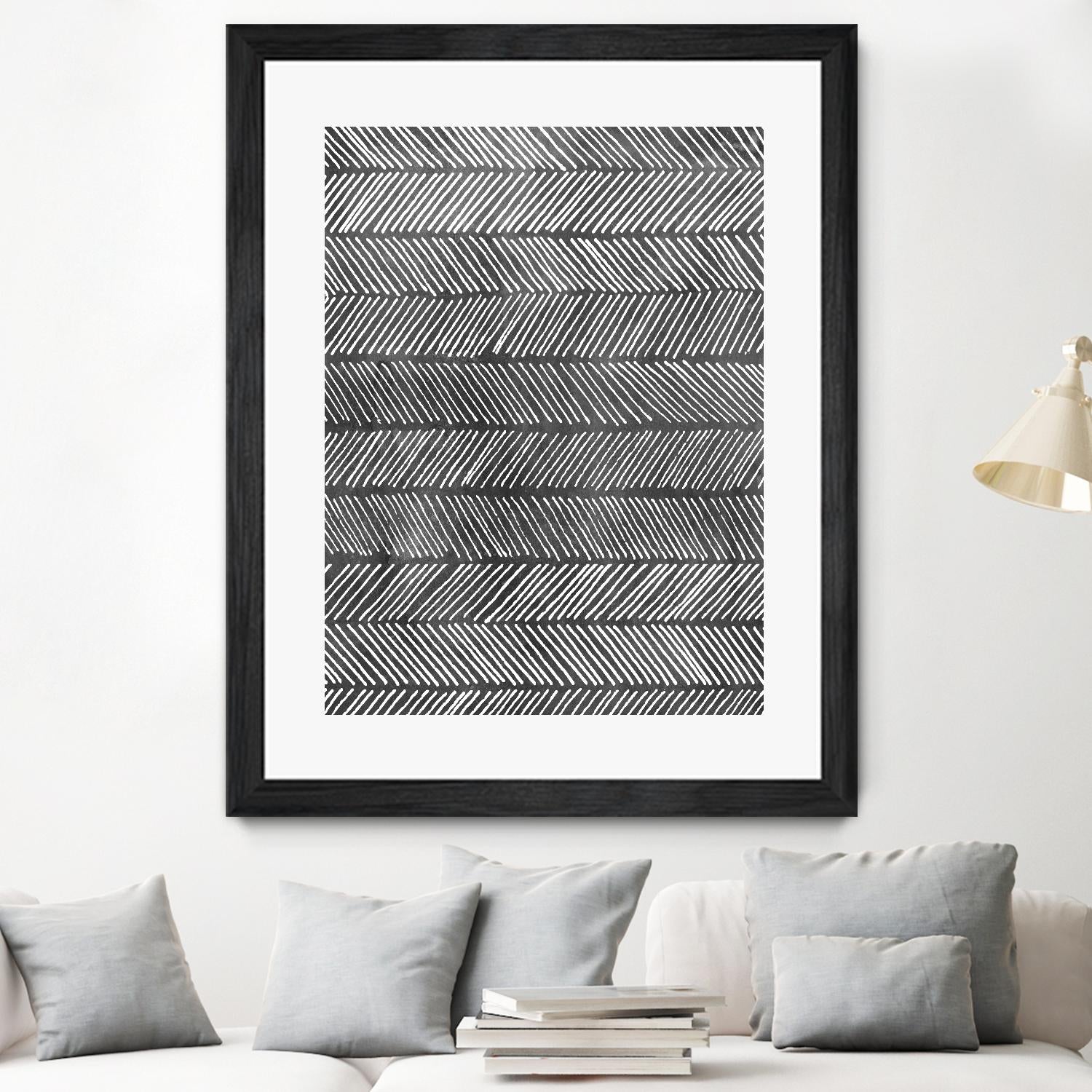 Modern Monochrome I by Grace Popp on GIANT ART - black abstract