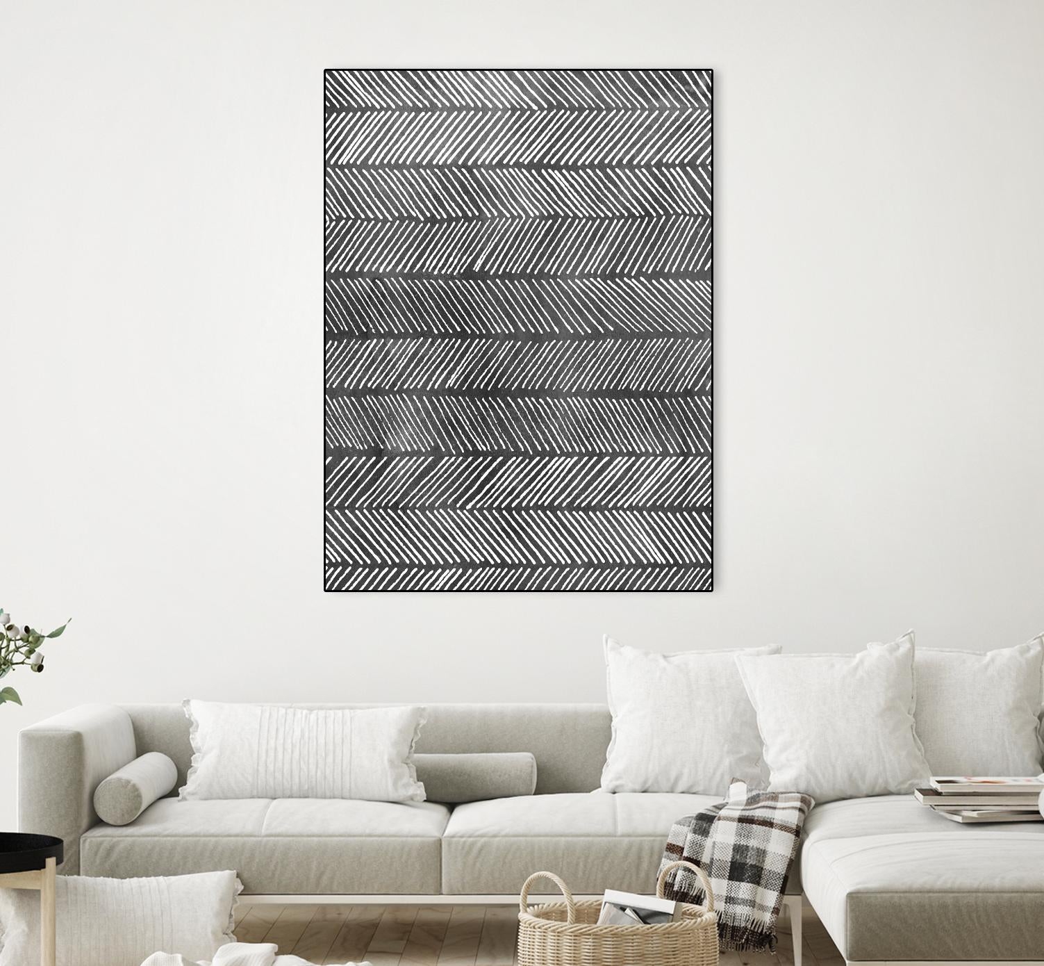 Modern Monochrome I by Grace Popp on GIANT ART - black abstract