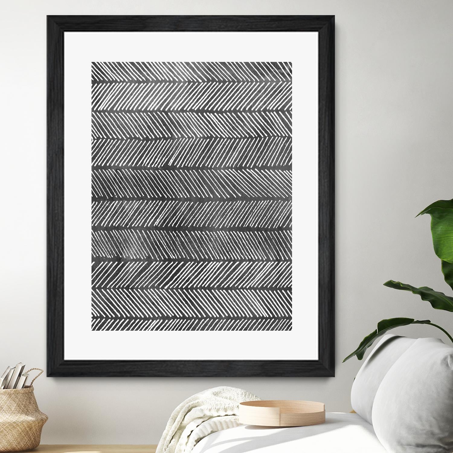 Modern Monochrome I by Grace Popp on GIANT ART - black abstract
