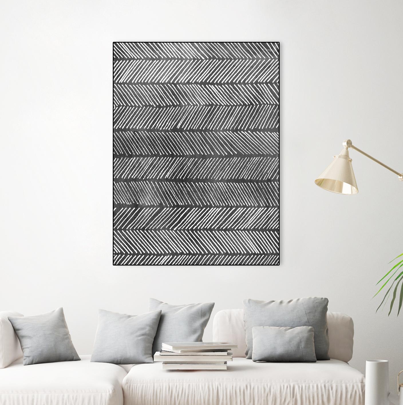 Modern Monochrome I by Grace Popp on GIANT ART - black abstract