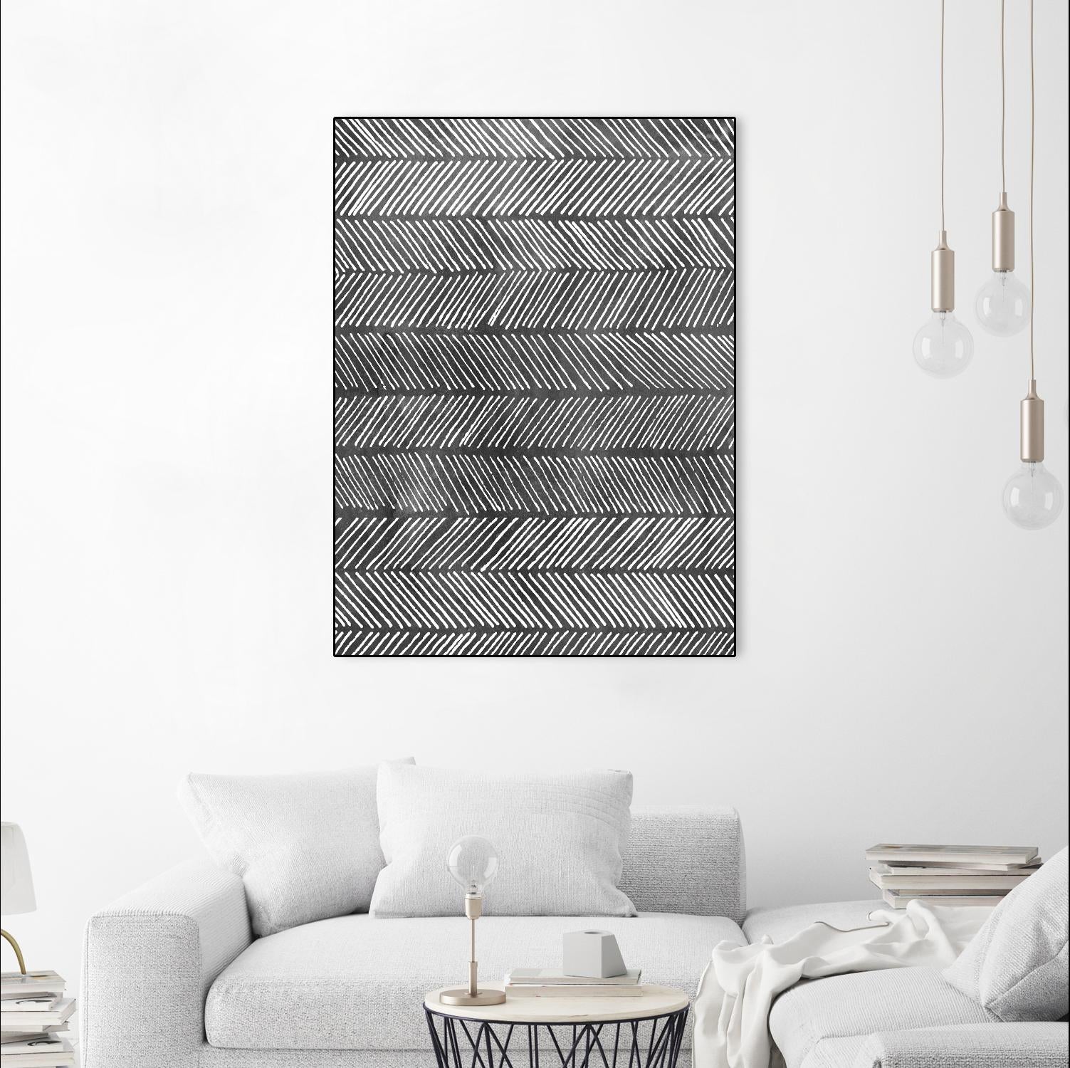 Modern Monochrome I by Grace Popp on GIANT ART - black abstract