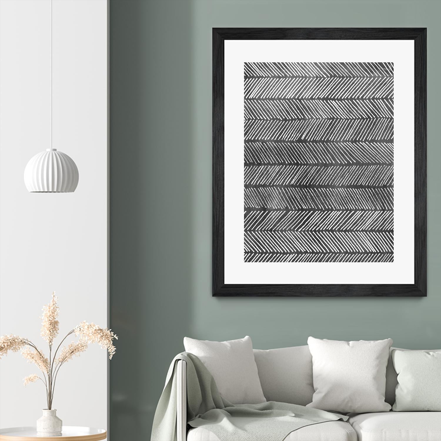 Modern Monochrome I by Grace Popp on GIANT ART - black abstract