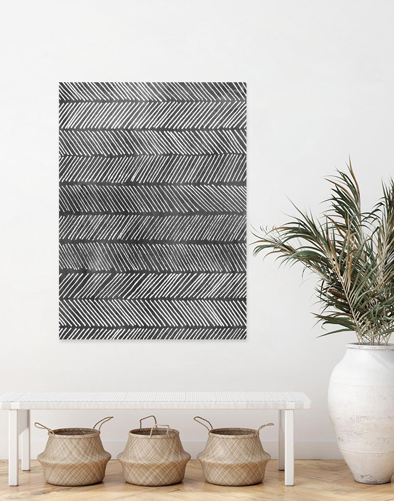 Modern Monochrome I by Grace Popp on GIANT ART - black abstract