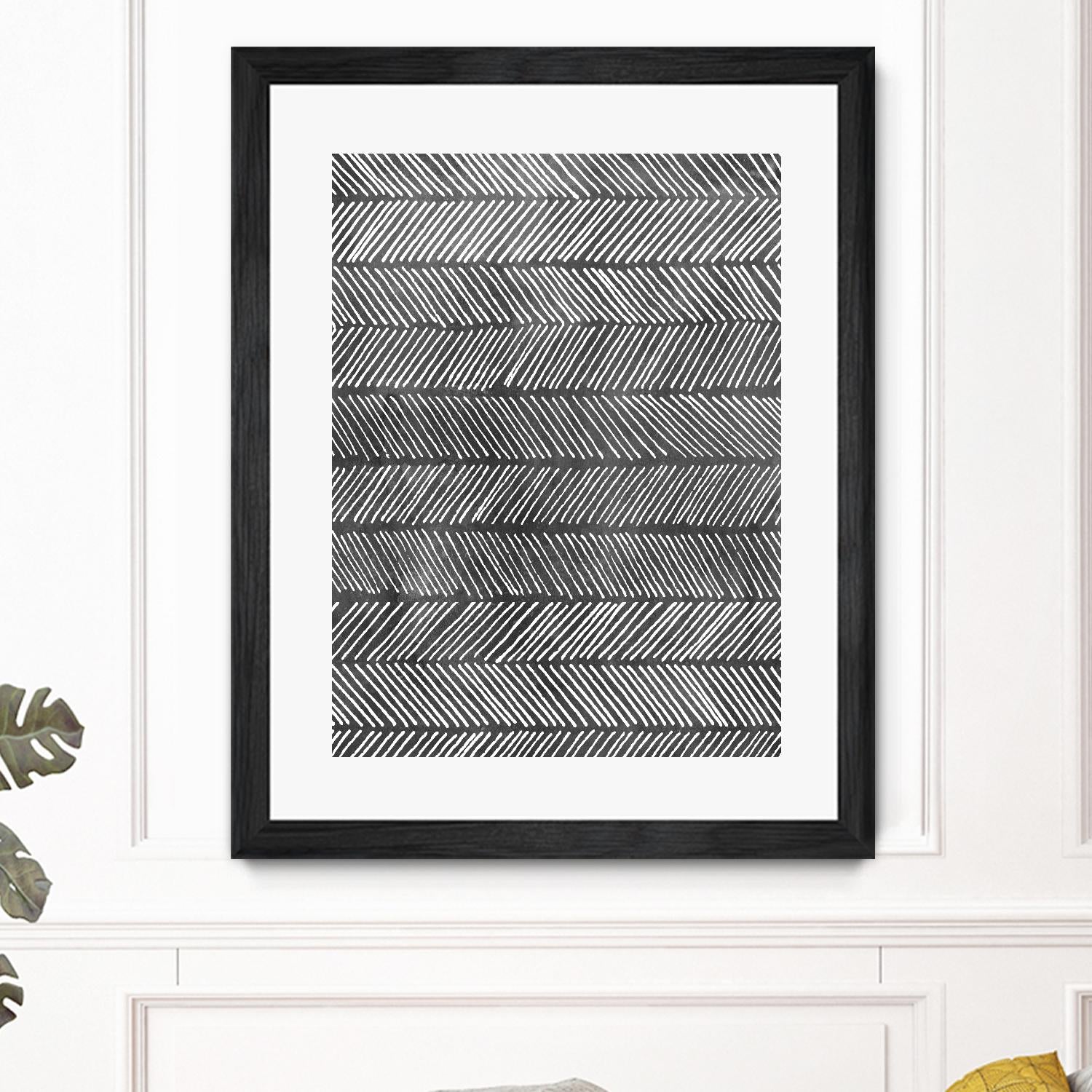 Modern Monochrome I by Grace Popp on GIANT ART - black abstract