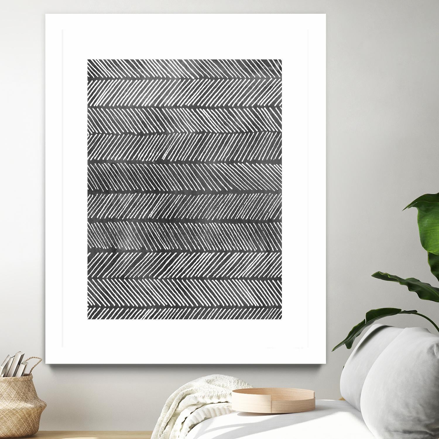 Modern Monochrome I by Grace Popp on GIANT ART - black abstract