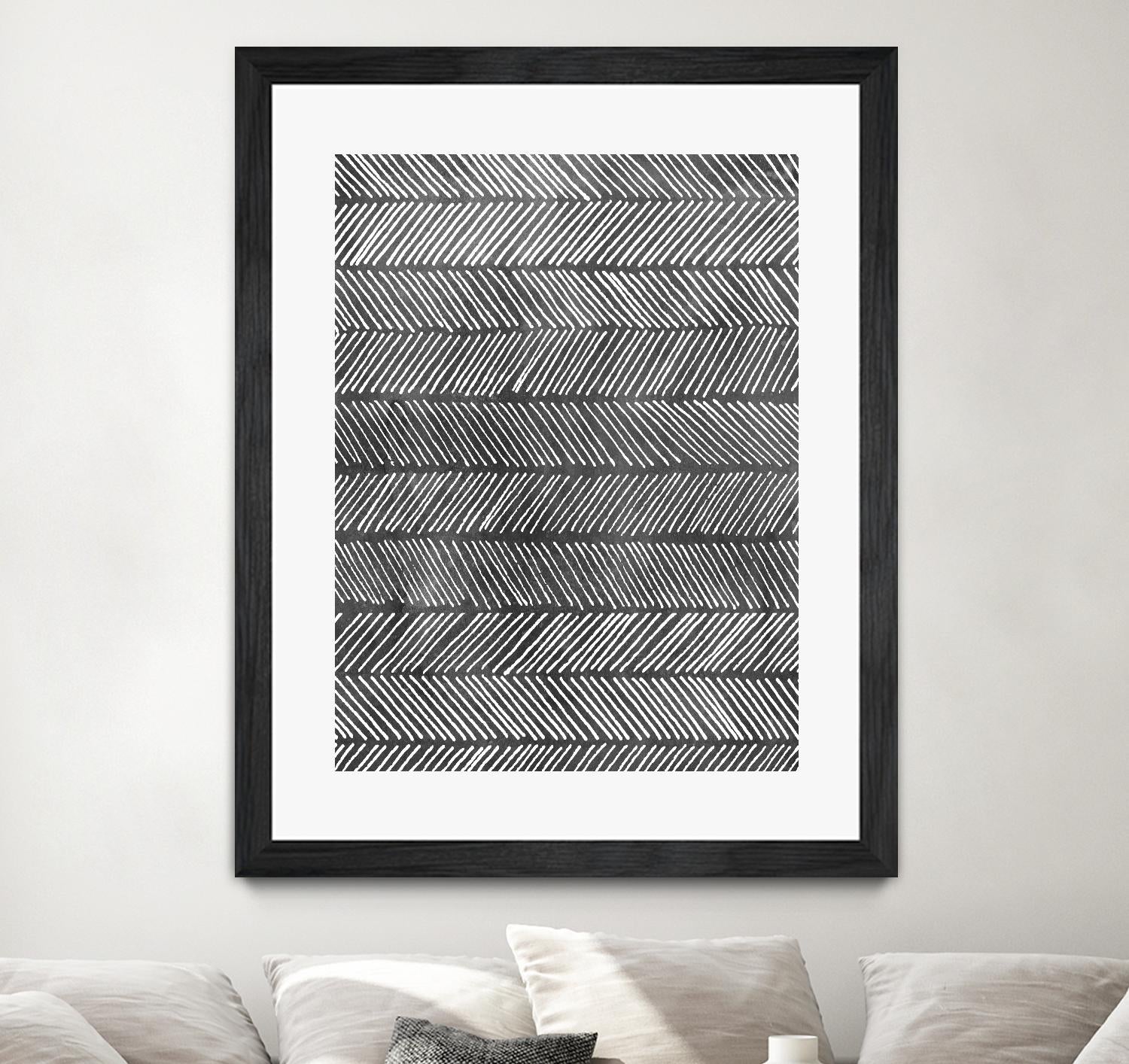 Modern Monochrome I by Grace Popp on GIANT ART - black abstract