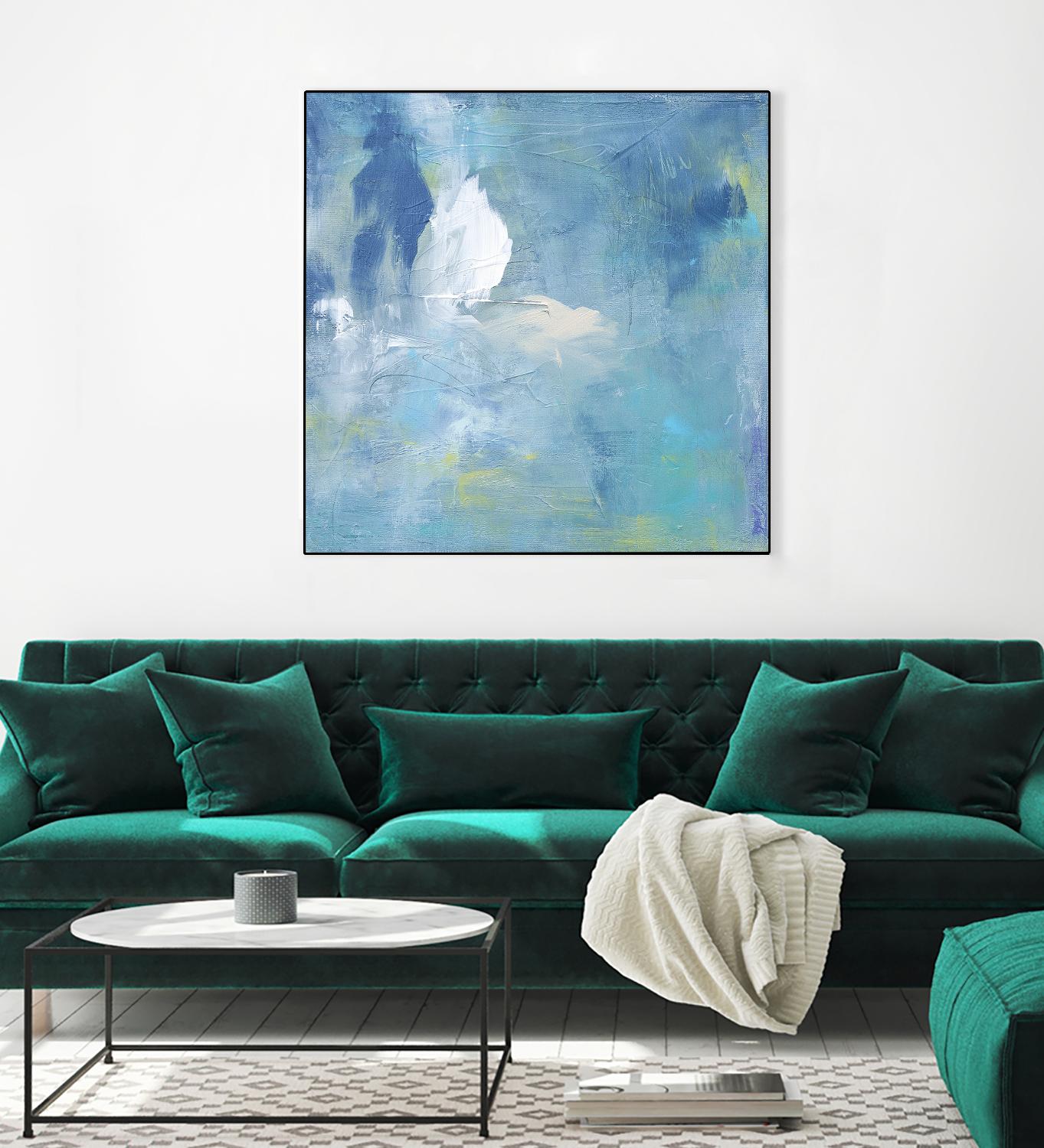 Zest & Jam III by Julia Contacessi on GIANT ART - blue abstract