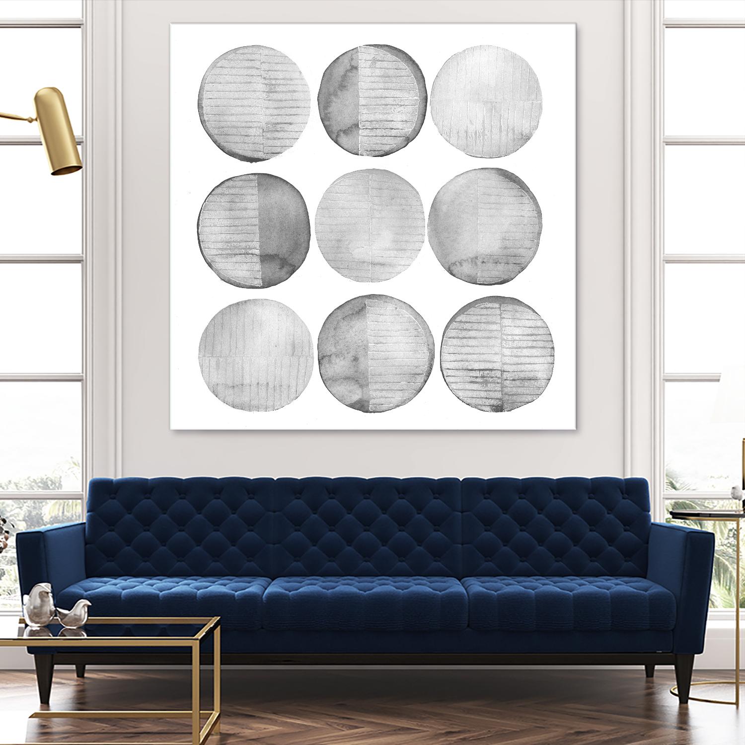 Soft Circles I by Grace Popp on GIANT ART - abstract