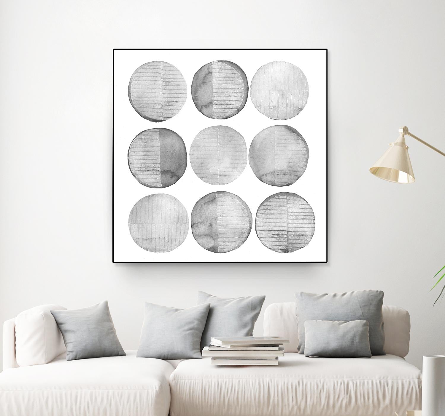 Soft Circles I by Grace Popp on GIANT ART - abstract