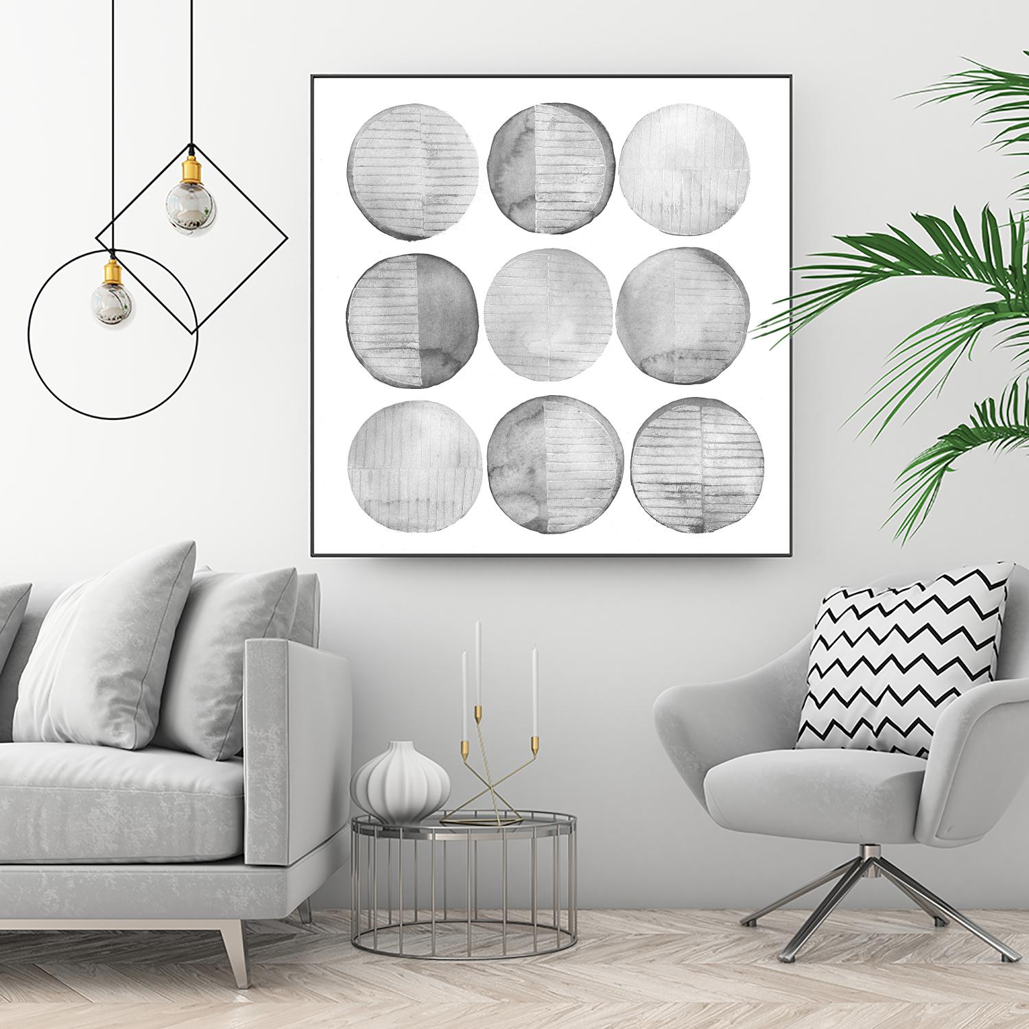 Soft Circles I by Grace Popp on GIANT ART - abstract