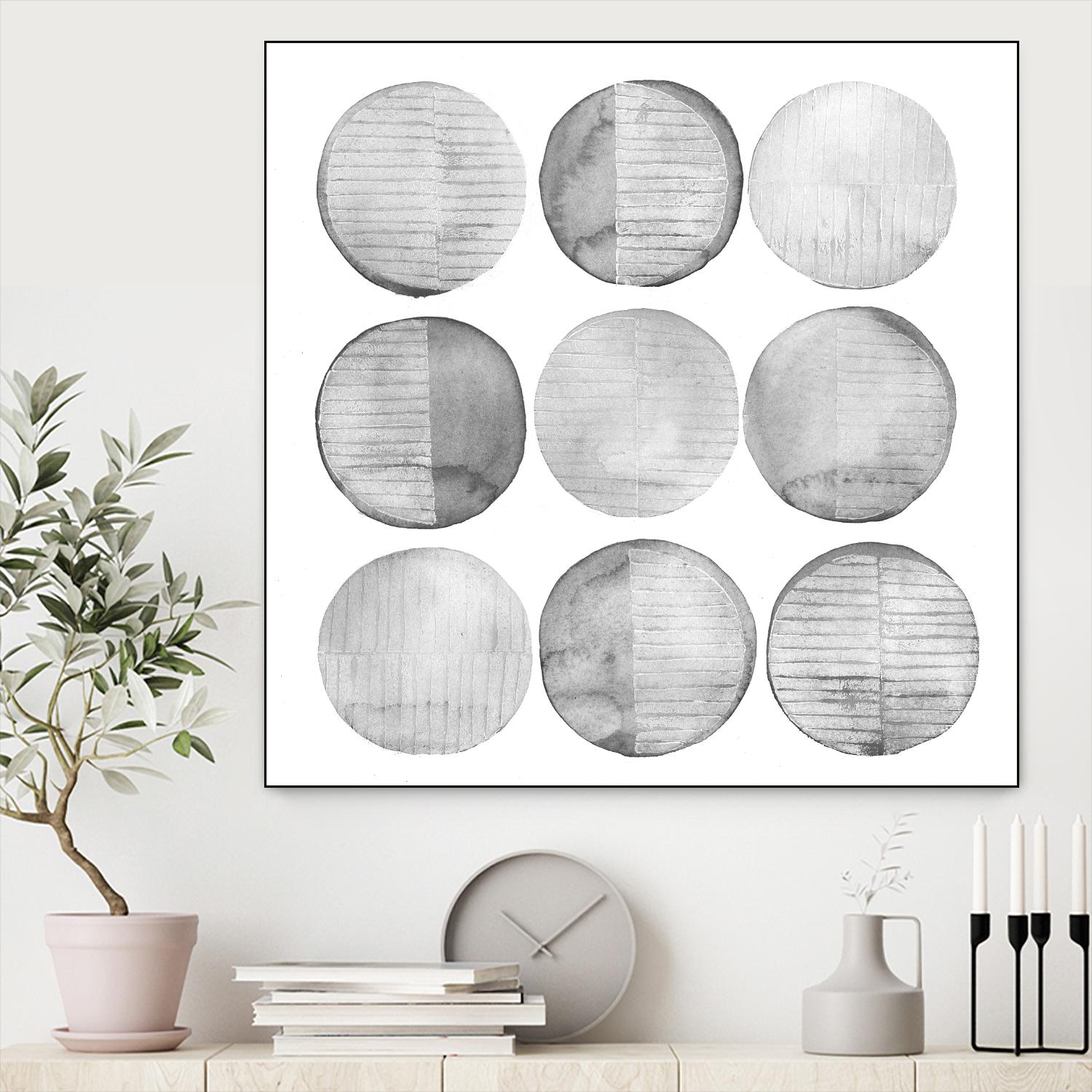 Soft Circles I by Grace Popp on GIANT ART - abstract