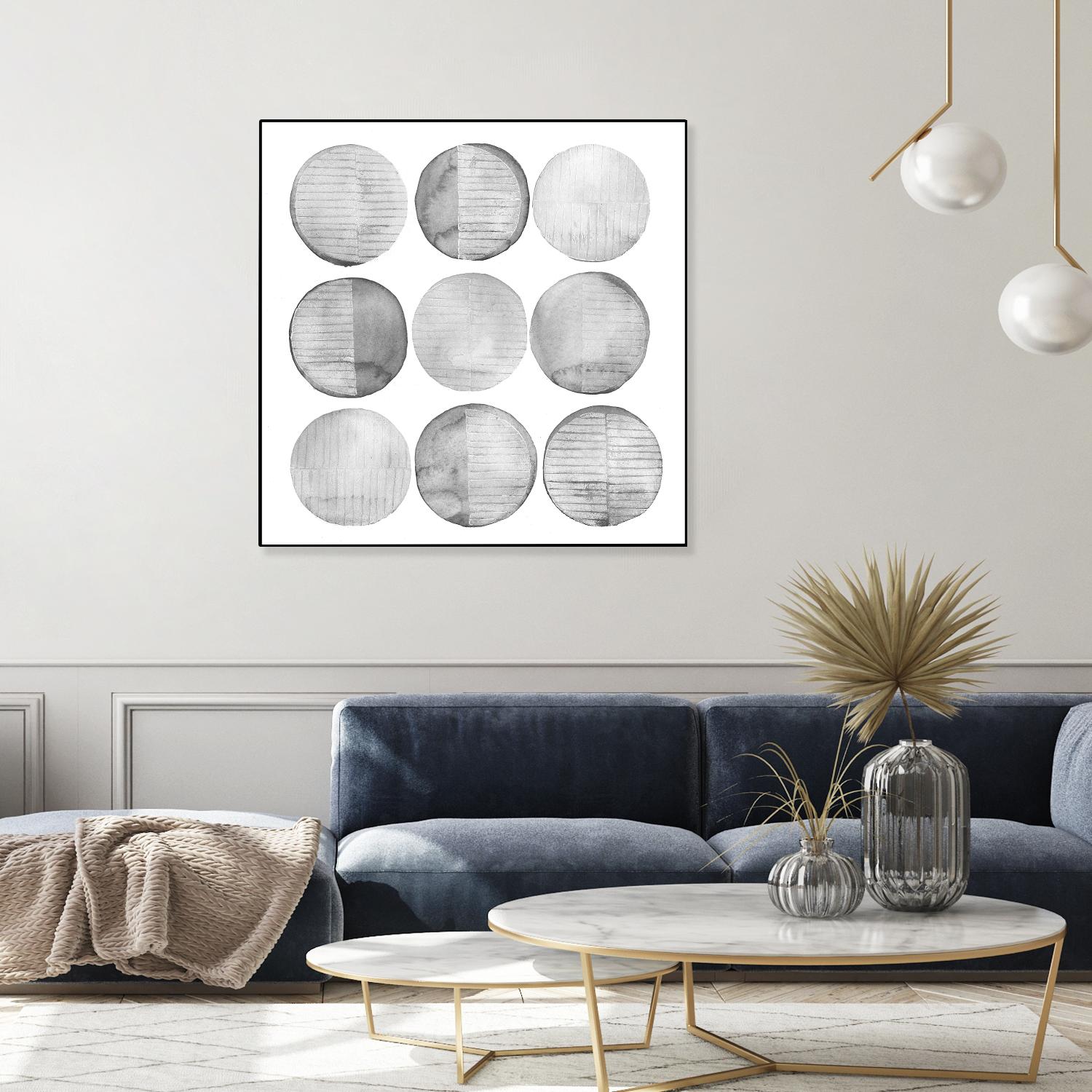 Soft Circles I by Grace Popp on GIANT ART - abstract