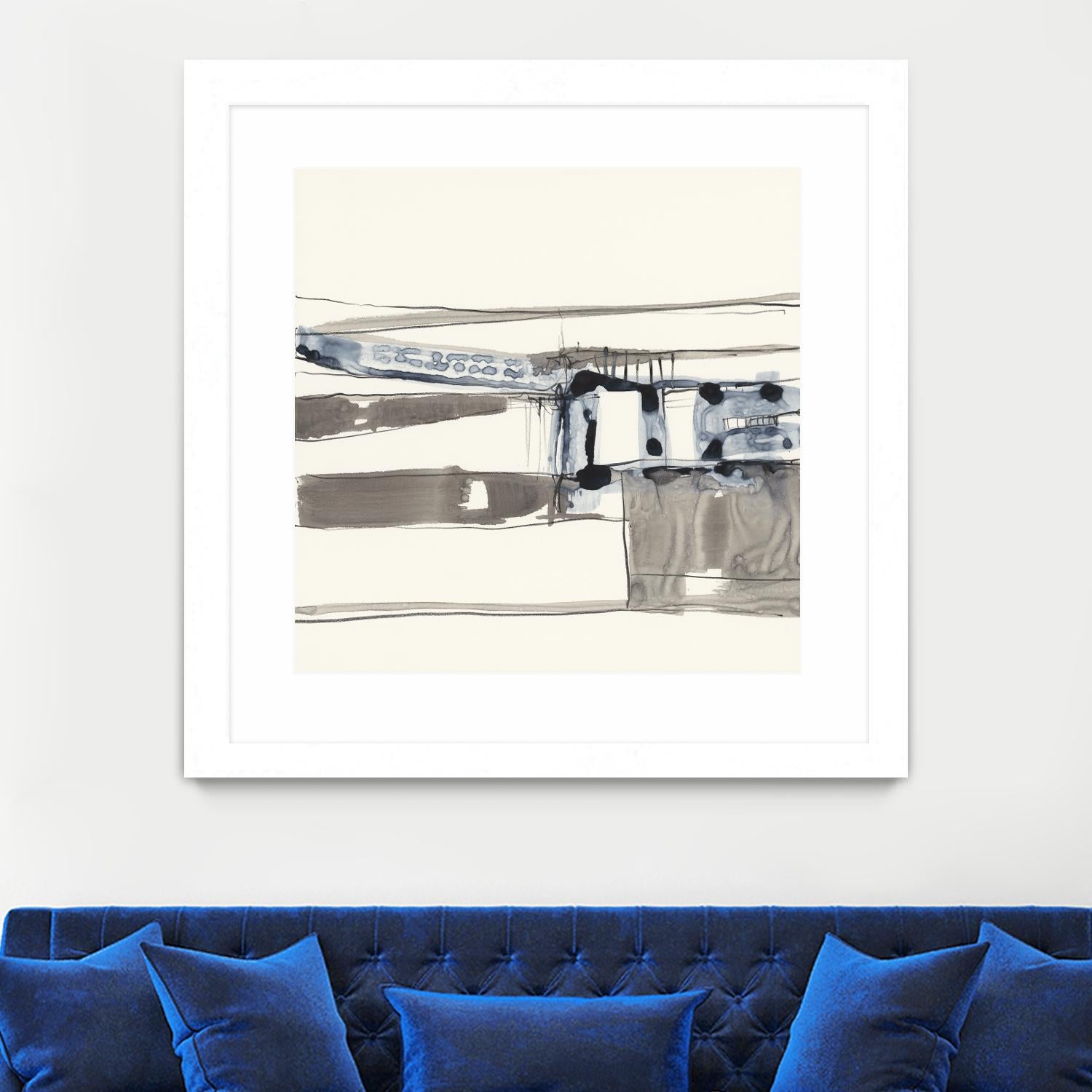 Stark Lines II by Jennifer Goldberger on GIANT ART - abstract