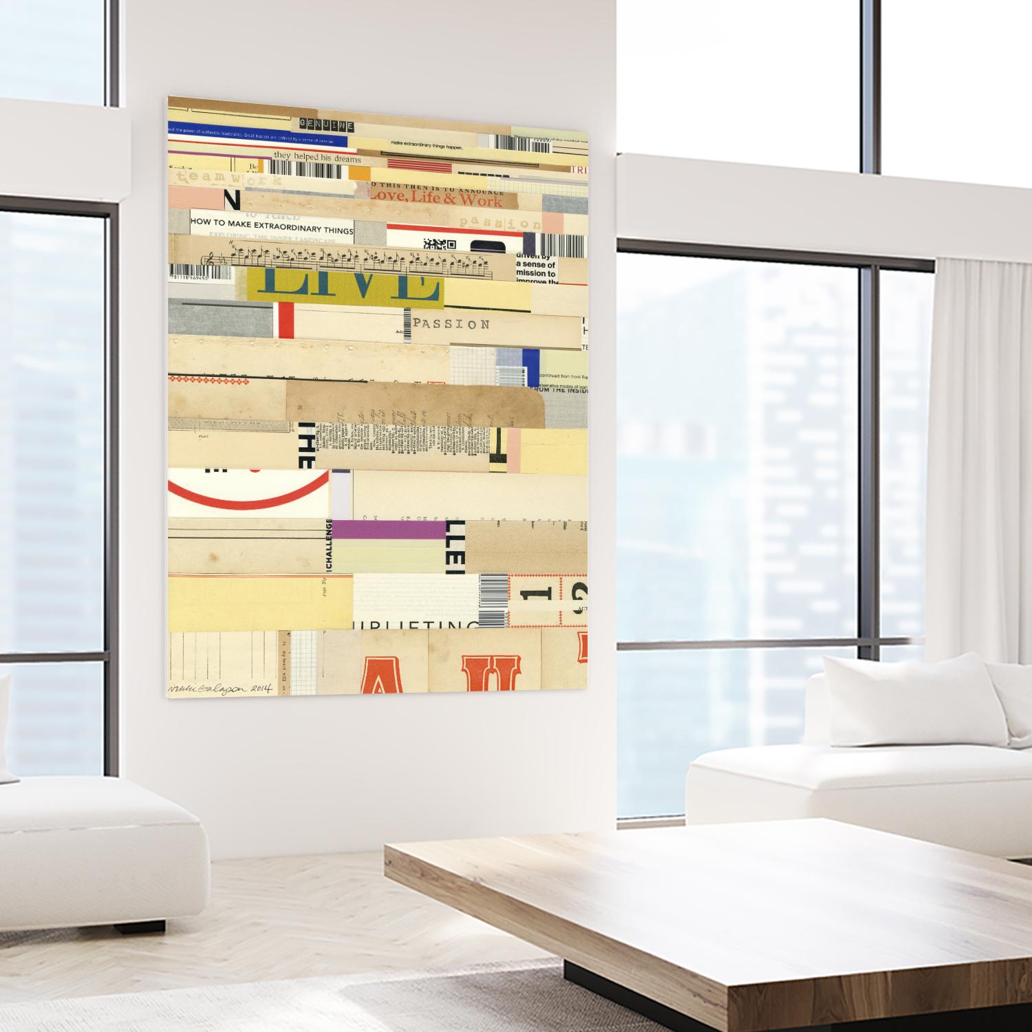 True II by Nikki Galapon on GIANT ART - yellow abstract