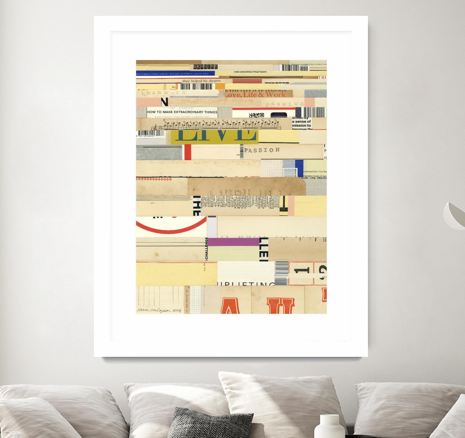 True II by Nikki Galapon on GIANT ART - yellow abstract