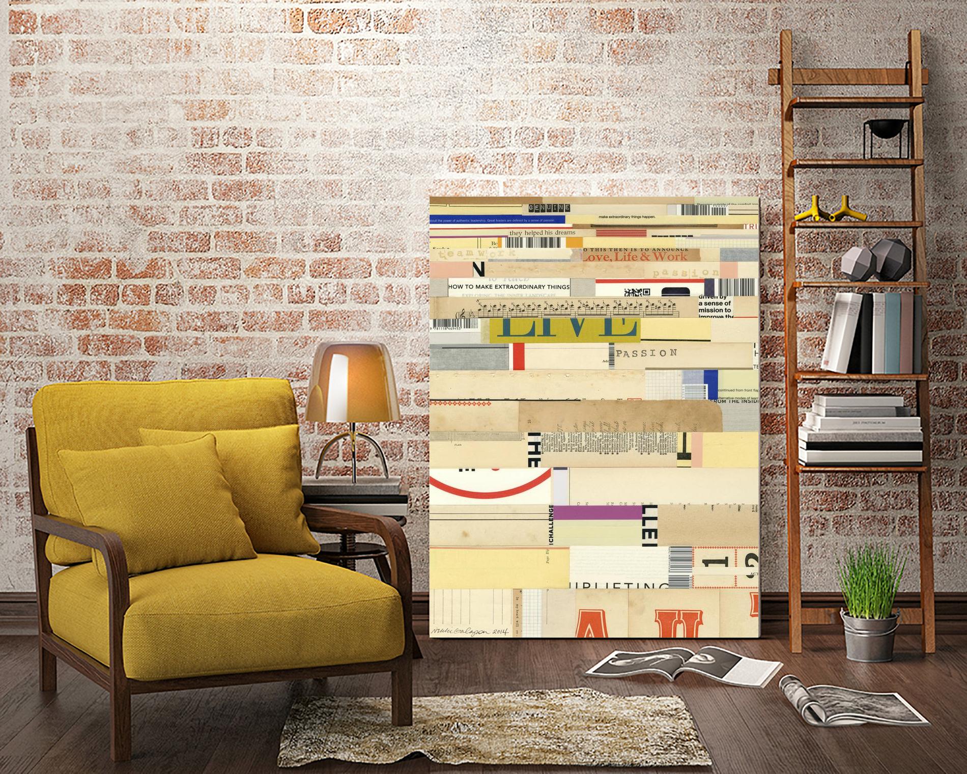 True II by Nikki Galapon on GIANT ART - yellow abstract