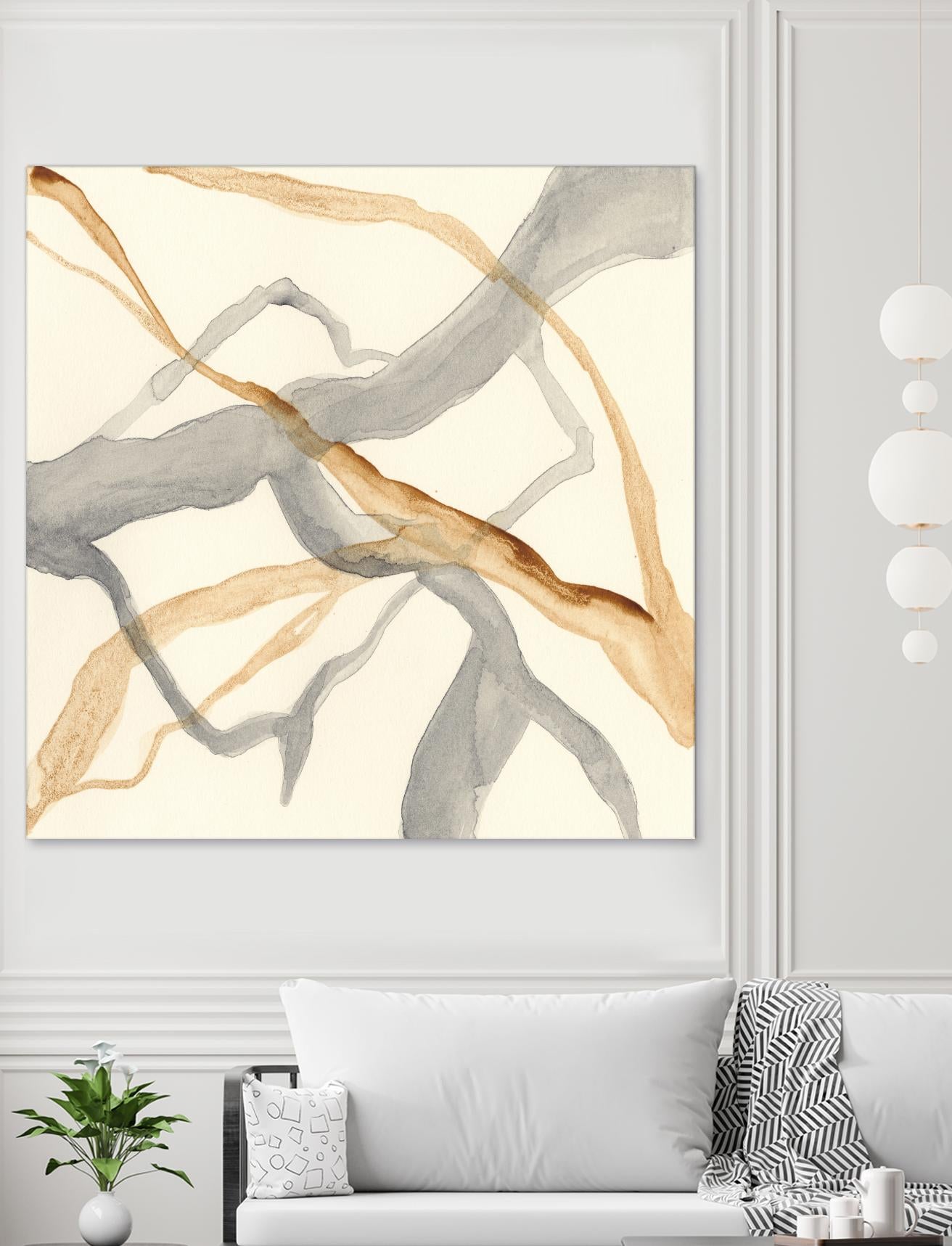 Rivulets II by Ren�e W. Stramel on GIANT ART - brown abstract