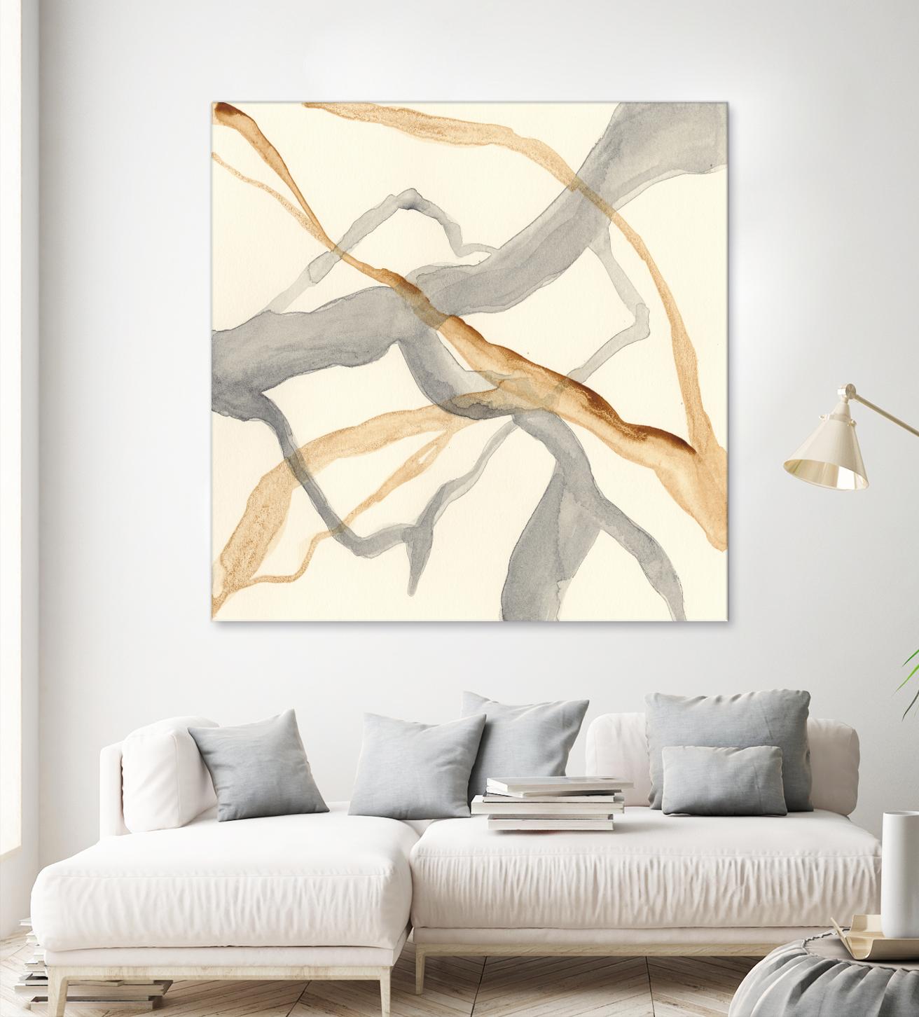 Rivulets II by Ren�e W. Stramel on GIANT ART - brown abstract