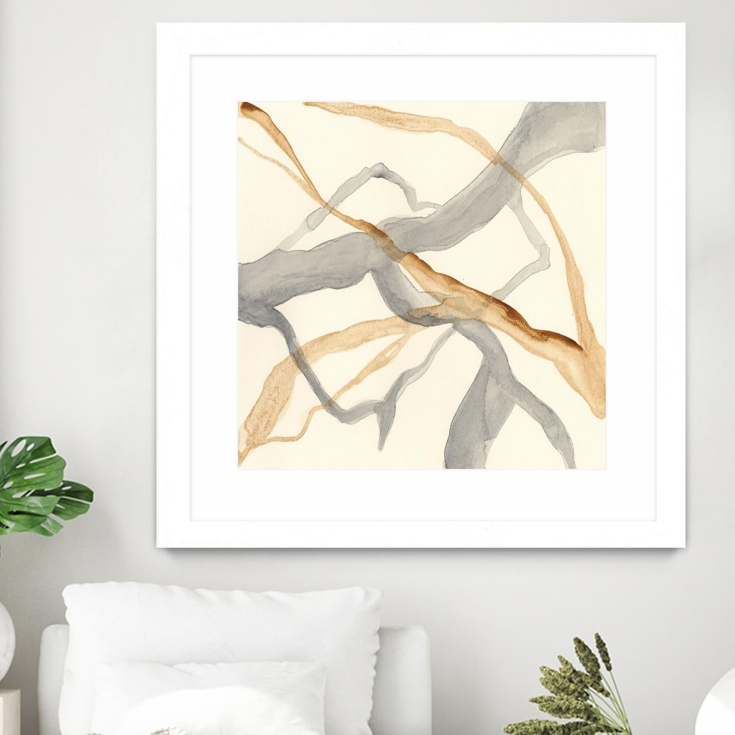 Rivulets II by Ren�e W. Stramel on GIANT ART - brown abstract