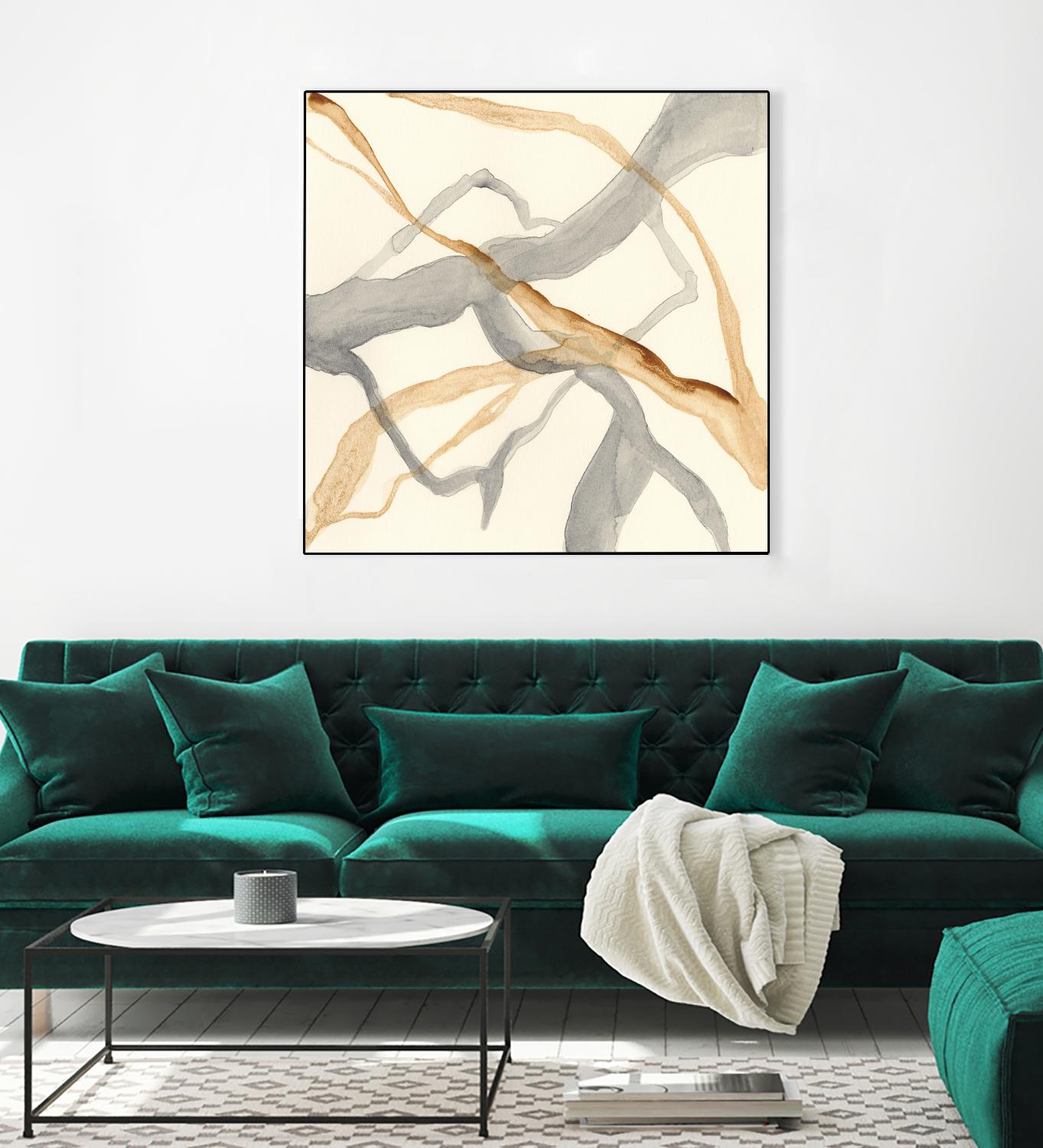 Rivulets II by Ren�e W. Stramel on GIANT ART - brown abstract