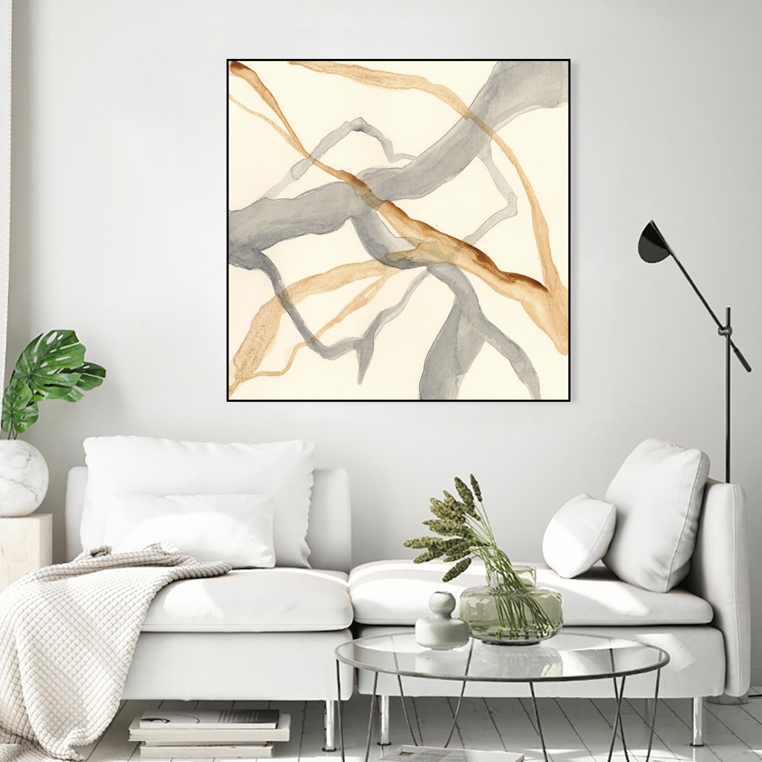 Rivulets II by Ren�e W. Stramel on GIANT ART - brown abstract