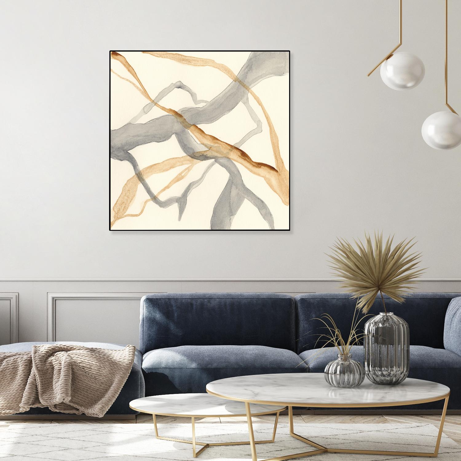 Rivulets II by Ren�e W. Stramel on GIANT ART - brown abstract