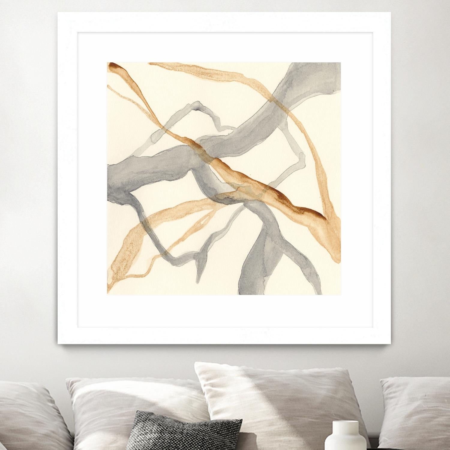 Rivulets II by Ren�e W. Stramel on GIANT ART - brown abstract