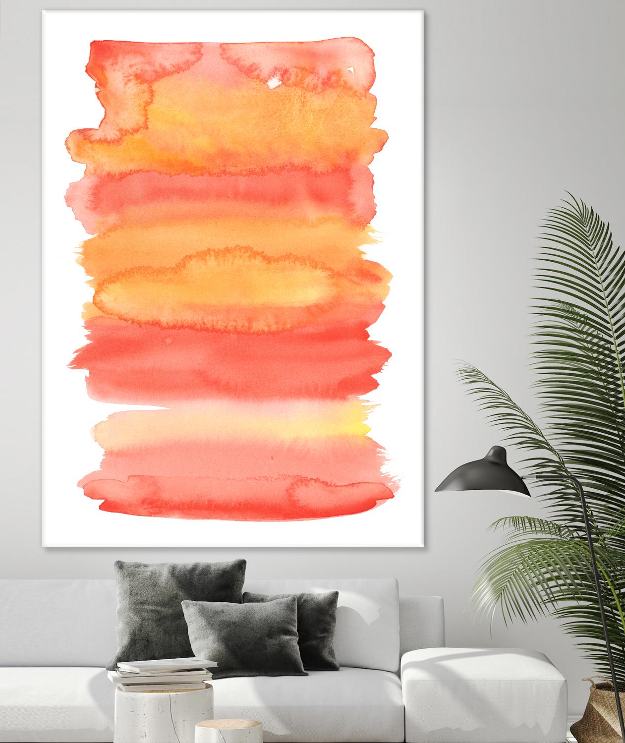 Tangerine II by Naomi McCavitt on GIANT ART - orange abstract