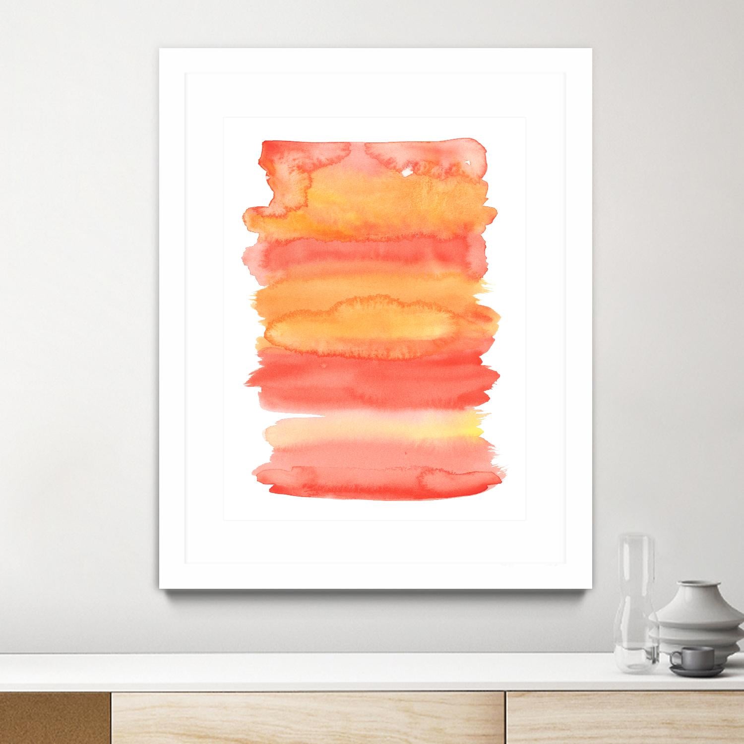 Tangerine II by Naomi McCavitt on GIANT ART - orange abstract