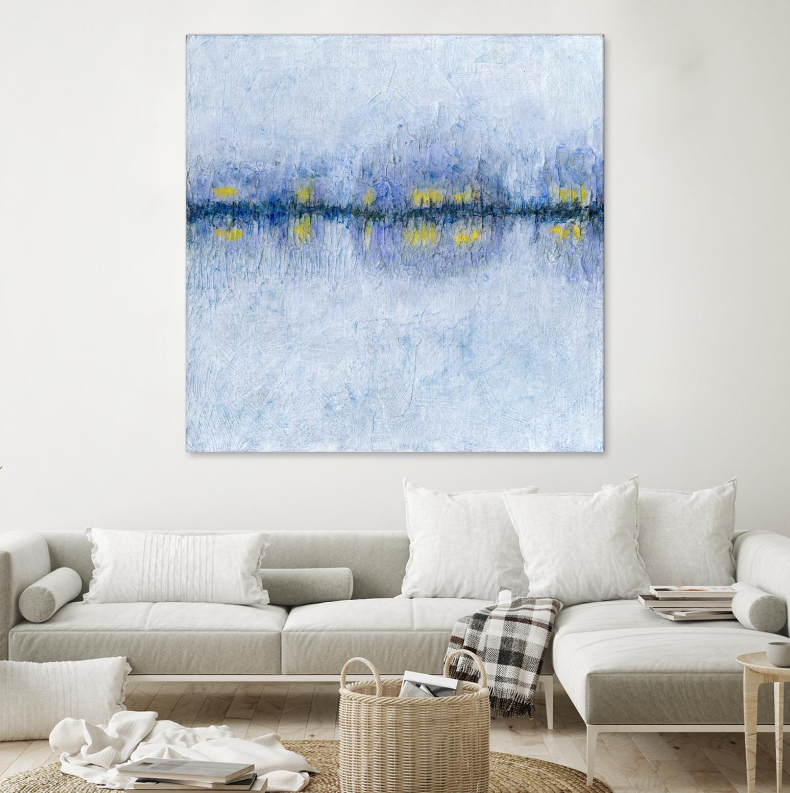 Across the Way I by Ren�e W. Stramel on GIANT ART - blue abstract
