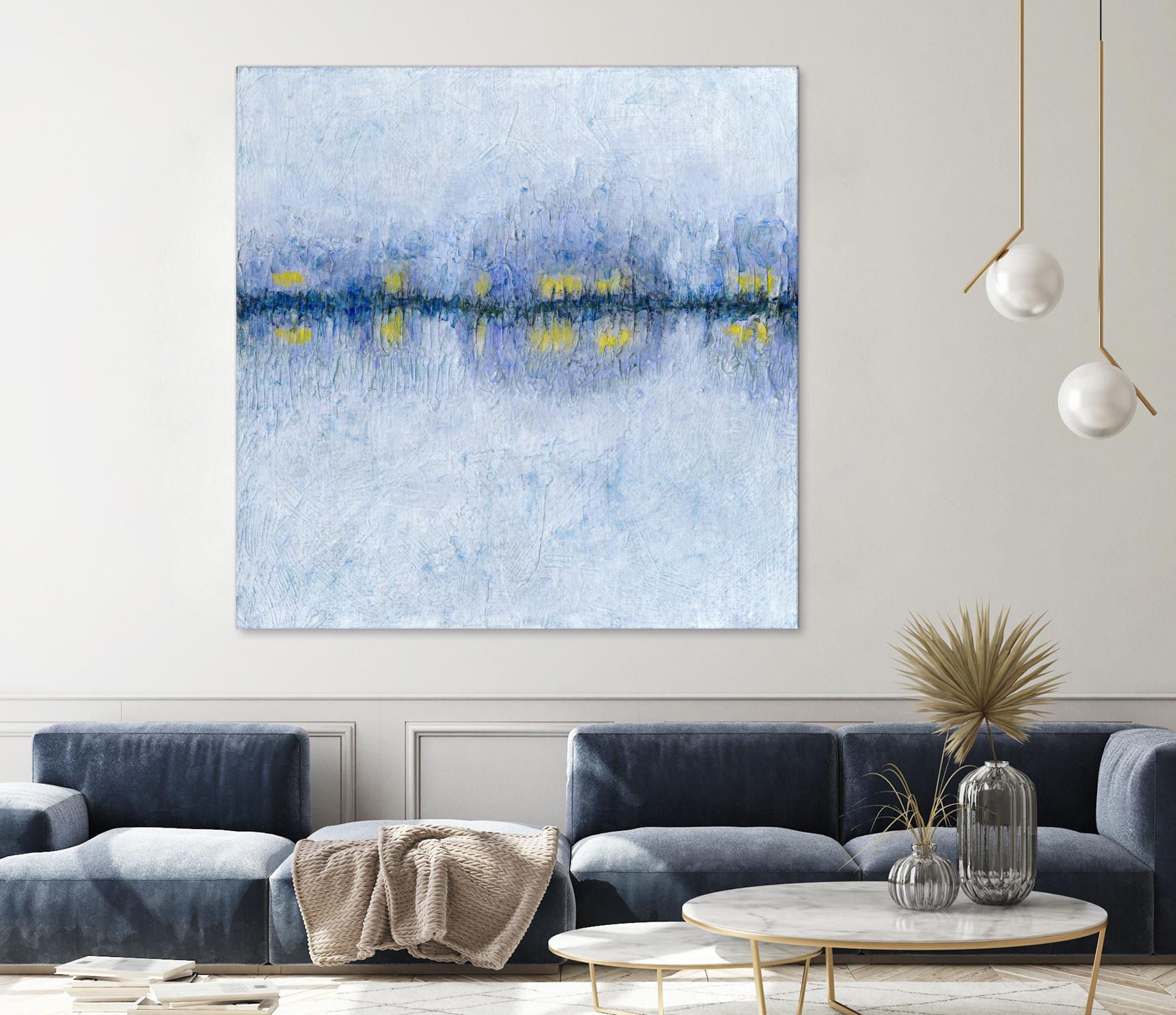 Across the Way I by Ren�e W. Stramel on GIANT ART - blue abstract