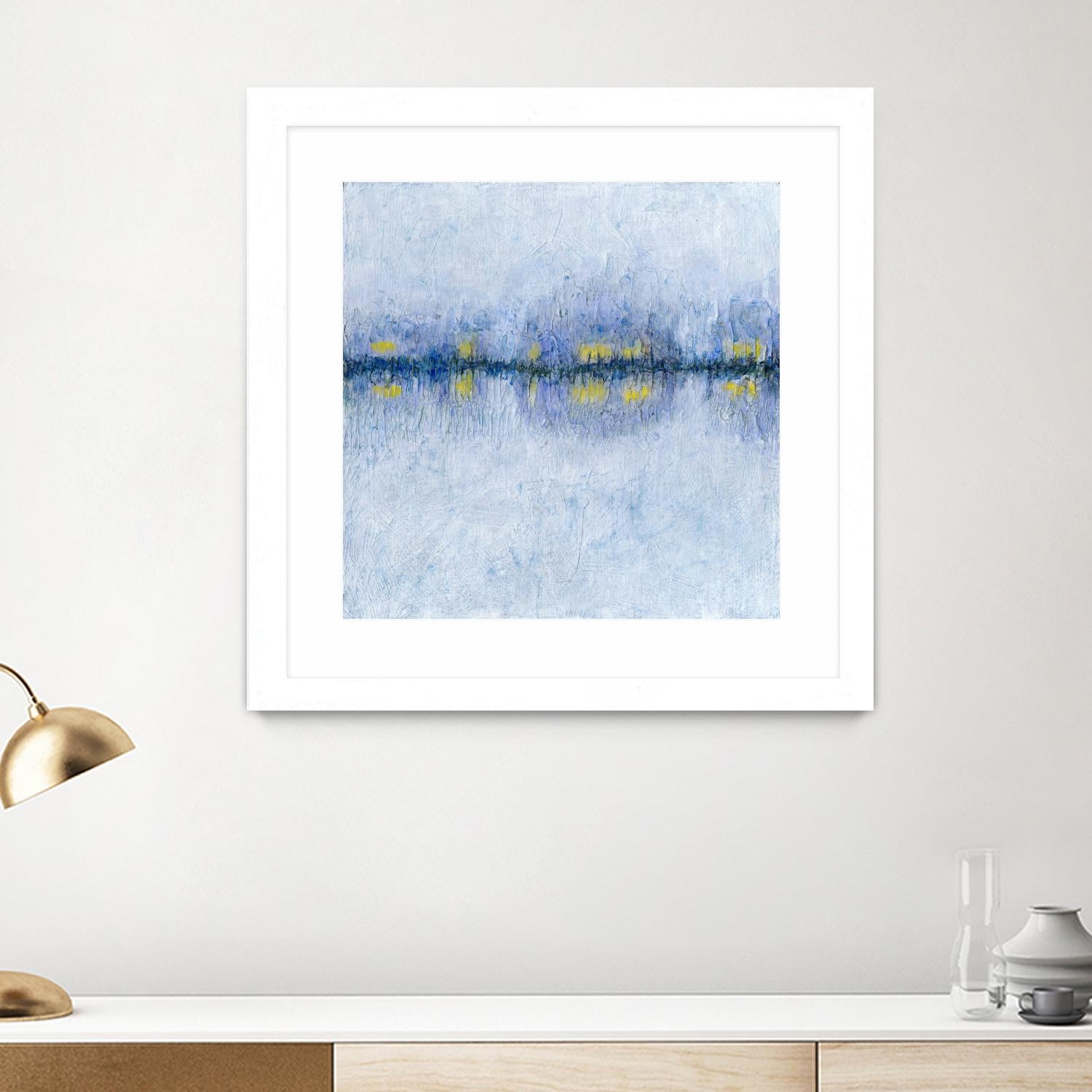 Across the Way I by Ren�e W. Stramel on GIANT ART - blue abstract