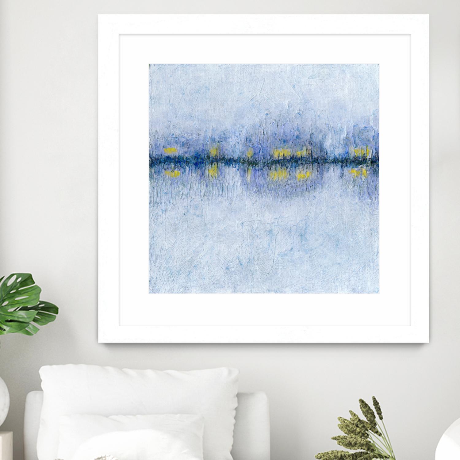 Across the Way I by Ren�e W. Stramel on GIANT ART - blue abstract