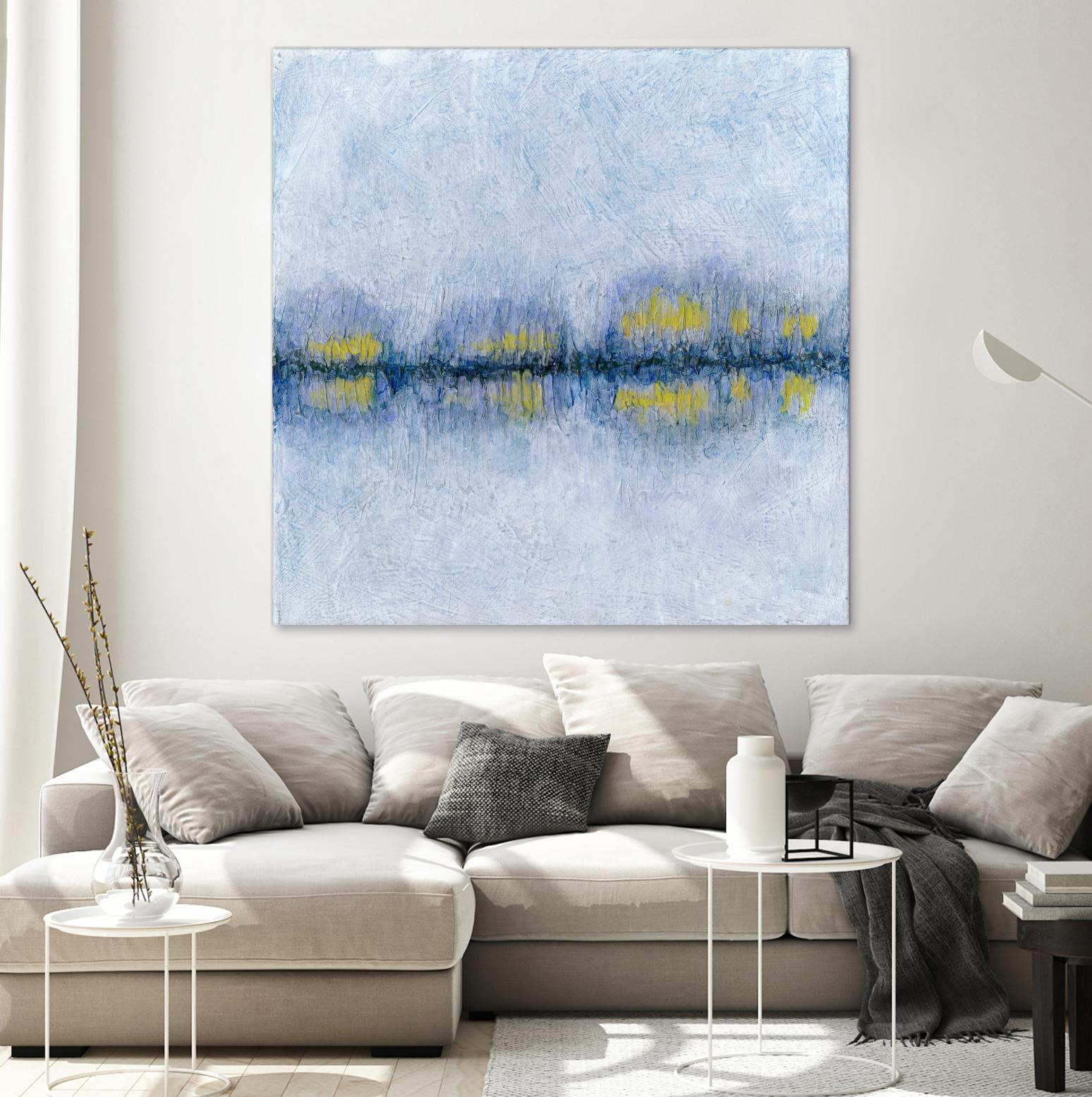 Across the Way II by Ren�e W. Stramel on GIANT ART - blue abstract