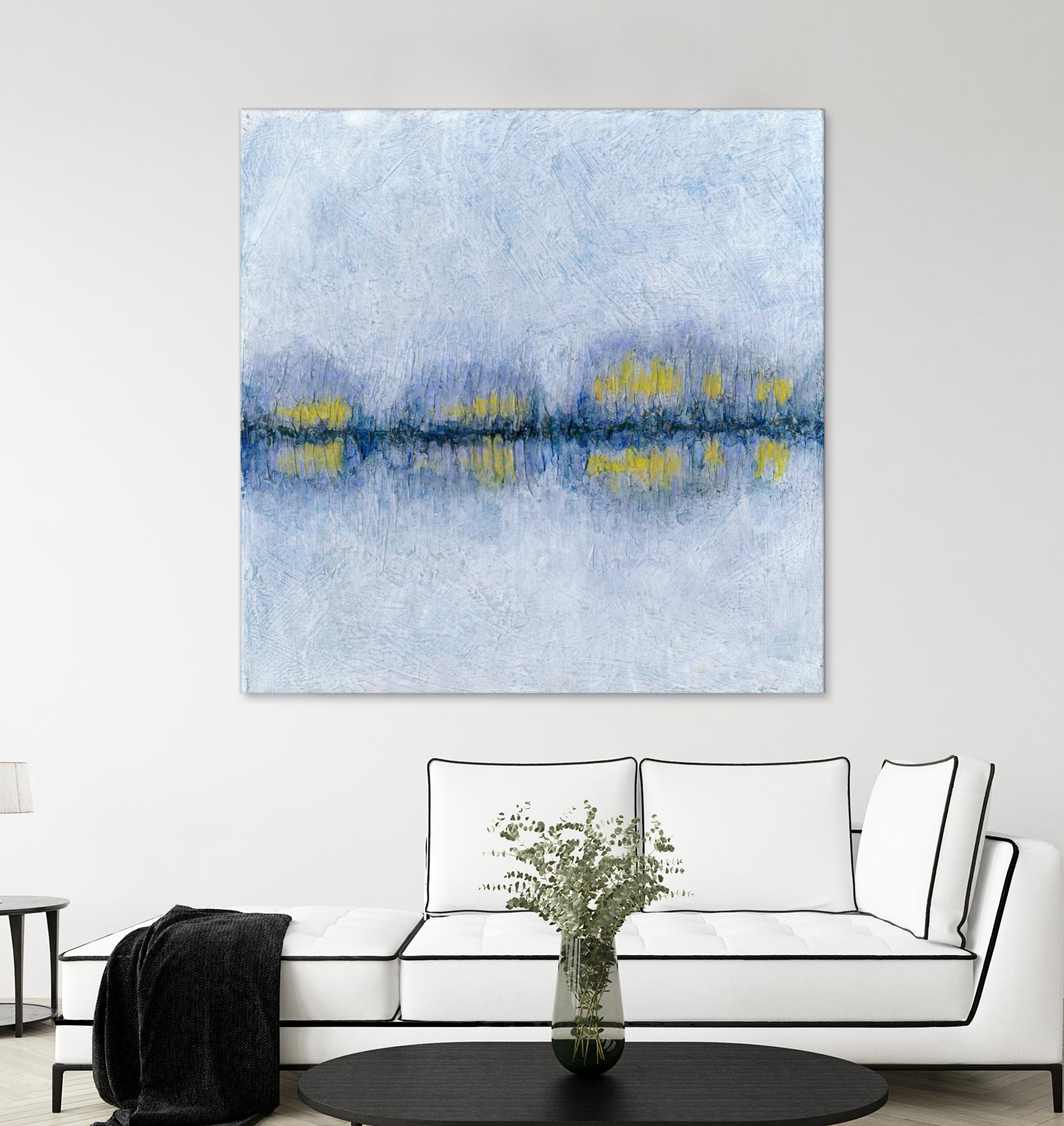 Across the Way II by Ren�e W. Stramel on GIANT ART - blue abstract