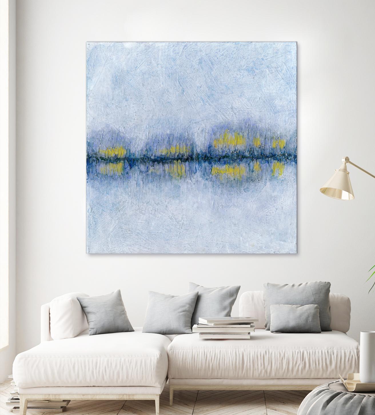 Across the Way II by Ren�e W. Stramel on GIANT ART - blue abstract