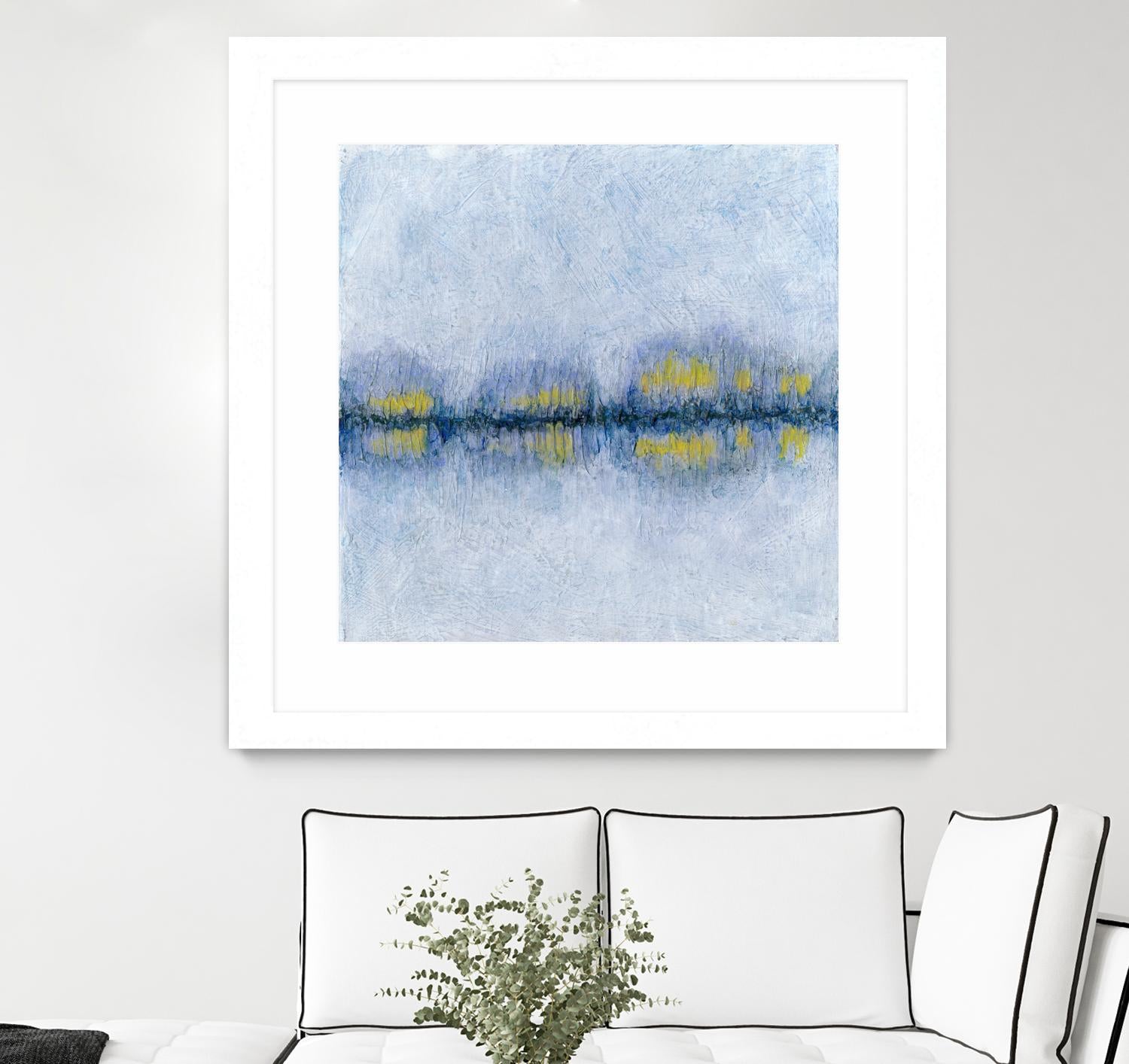 Across the Way II by Ren�e W. Stramel on GIANT ART - blue abstract