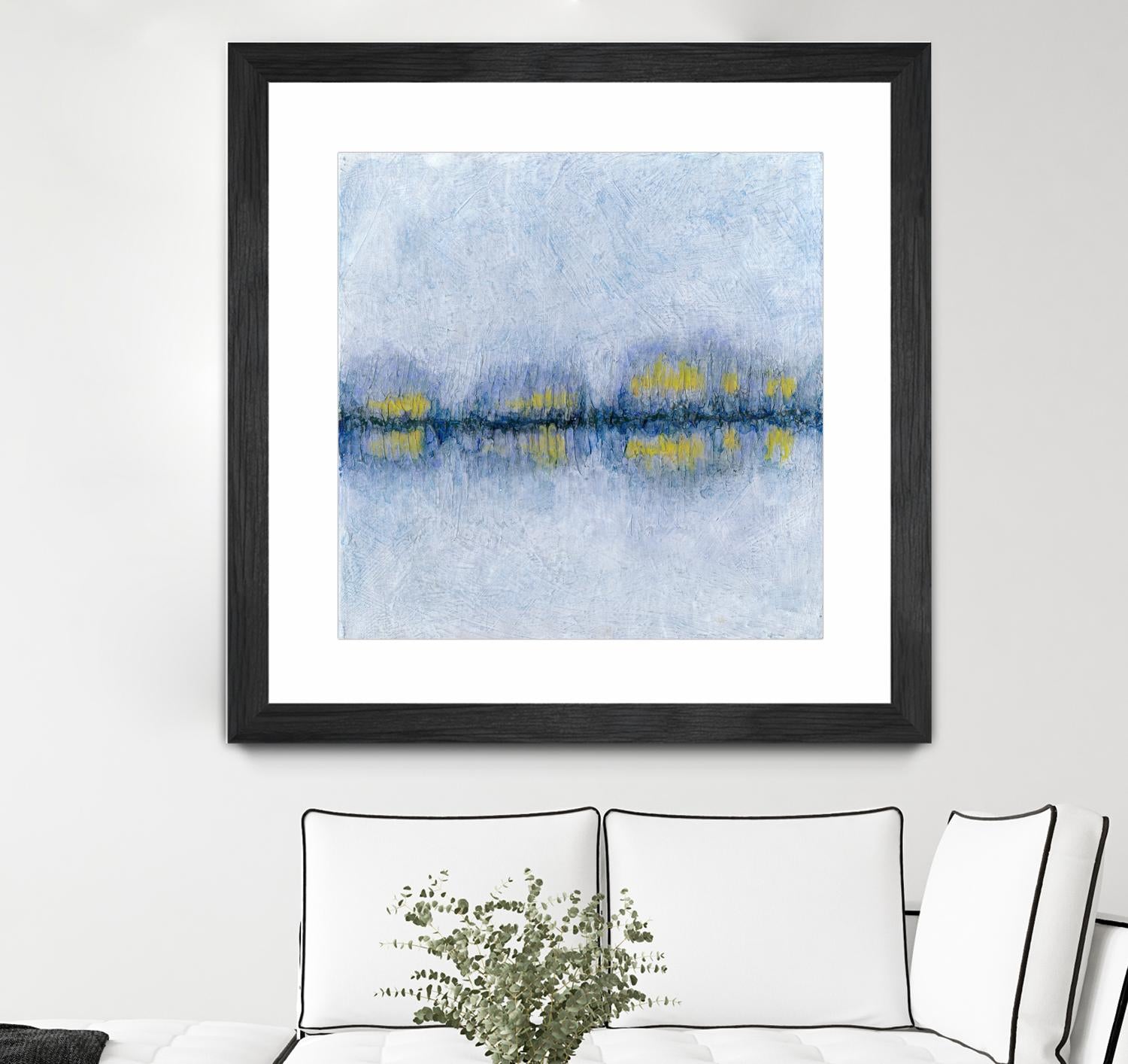 Across the Way II by Ren�e W. Stramel on GIANT ART - blue abstract