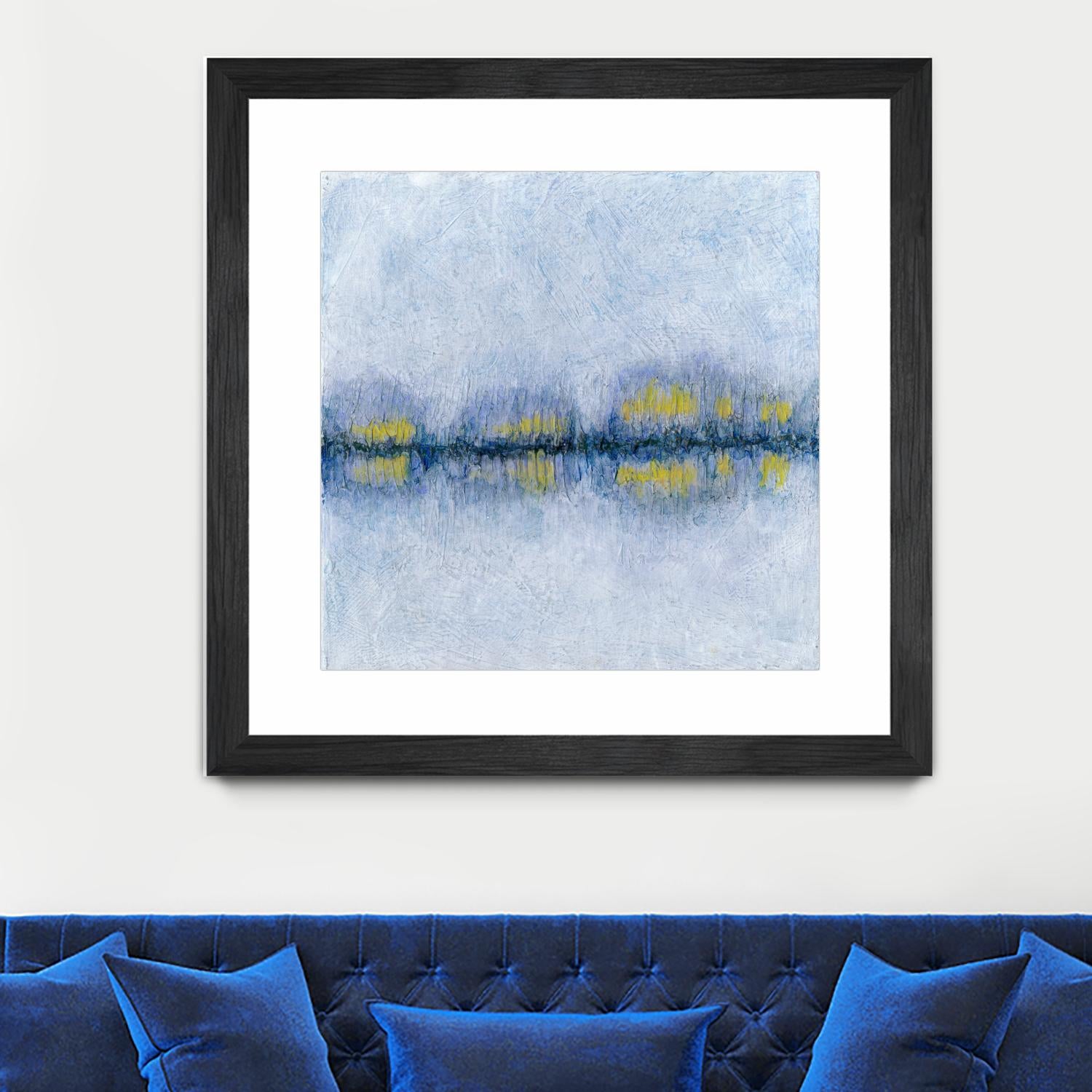 Across the Way II by Ren�e W. Stramel on GIANT ART - blue abstract