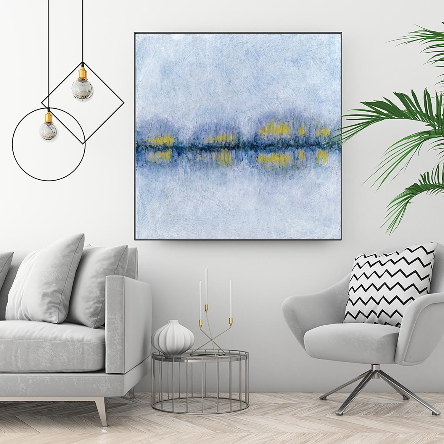 Across the Way II by Ren�e W. Stramel on GIANT ART - blue abstract