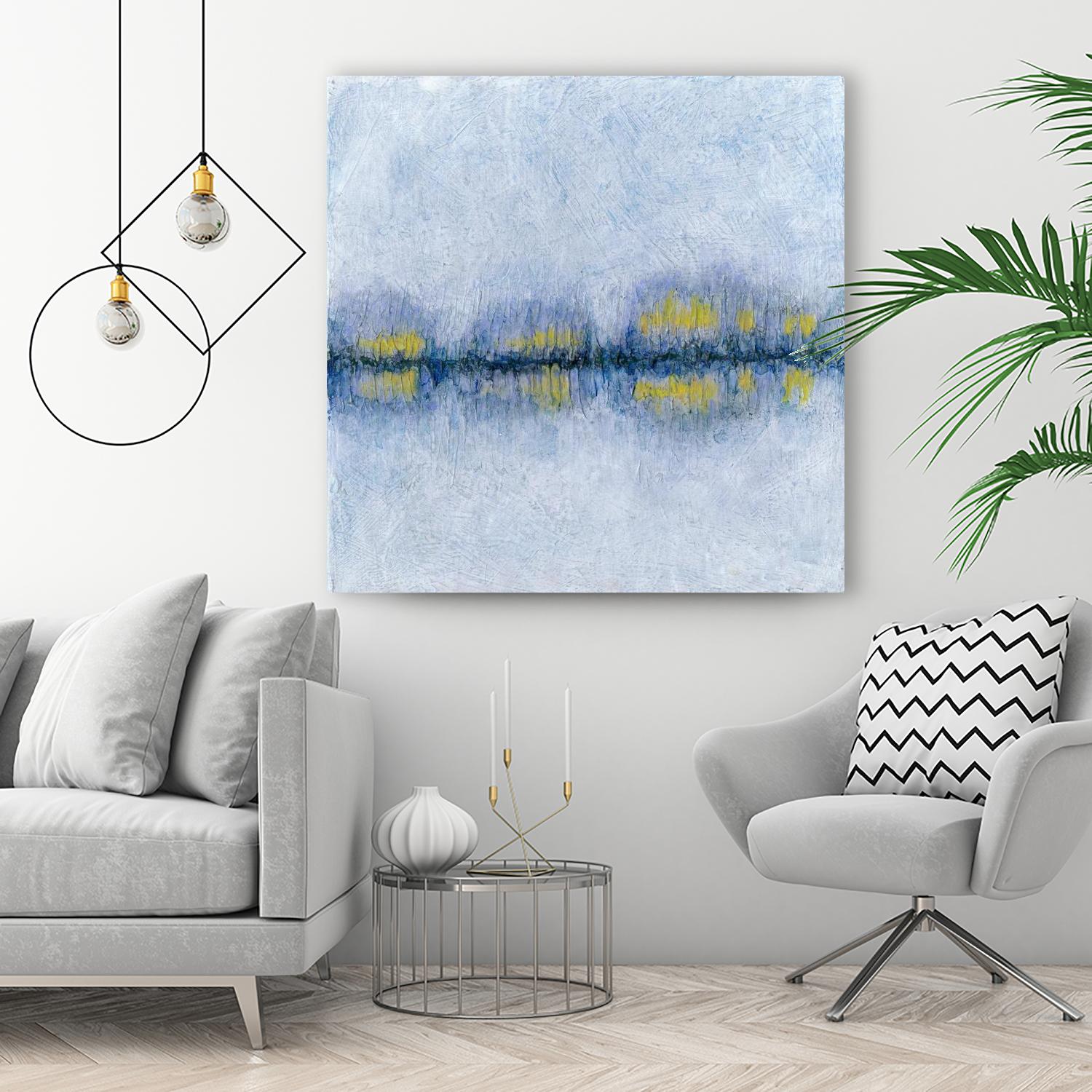 Across the Way II by Ren�e W. Stramel on GIANT ART - blue abstract