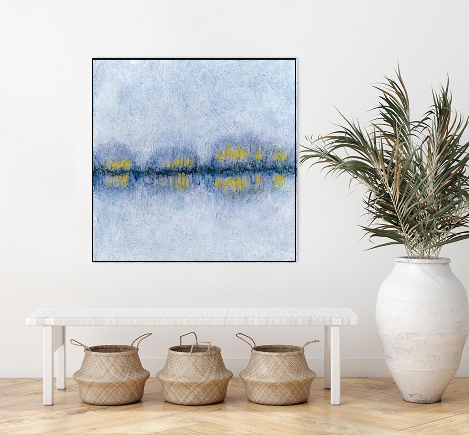 Across the Way II by Ren�e W. Stramel on GIANT ART - blue abstract