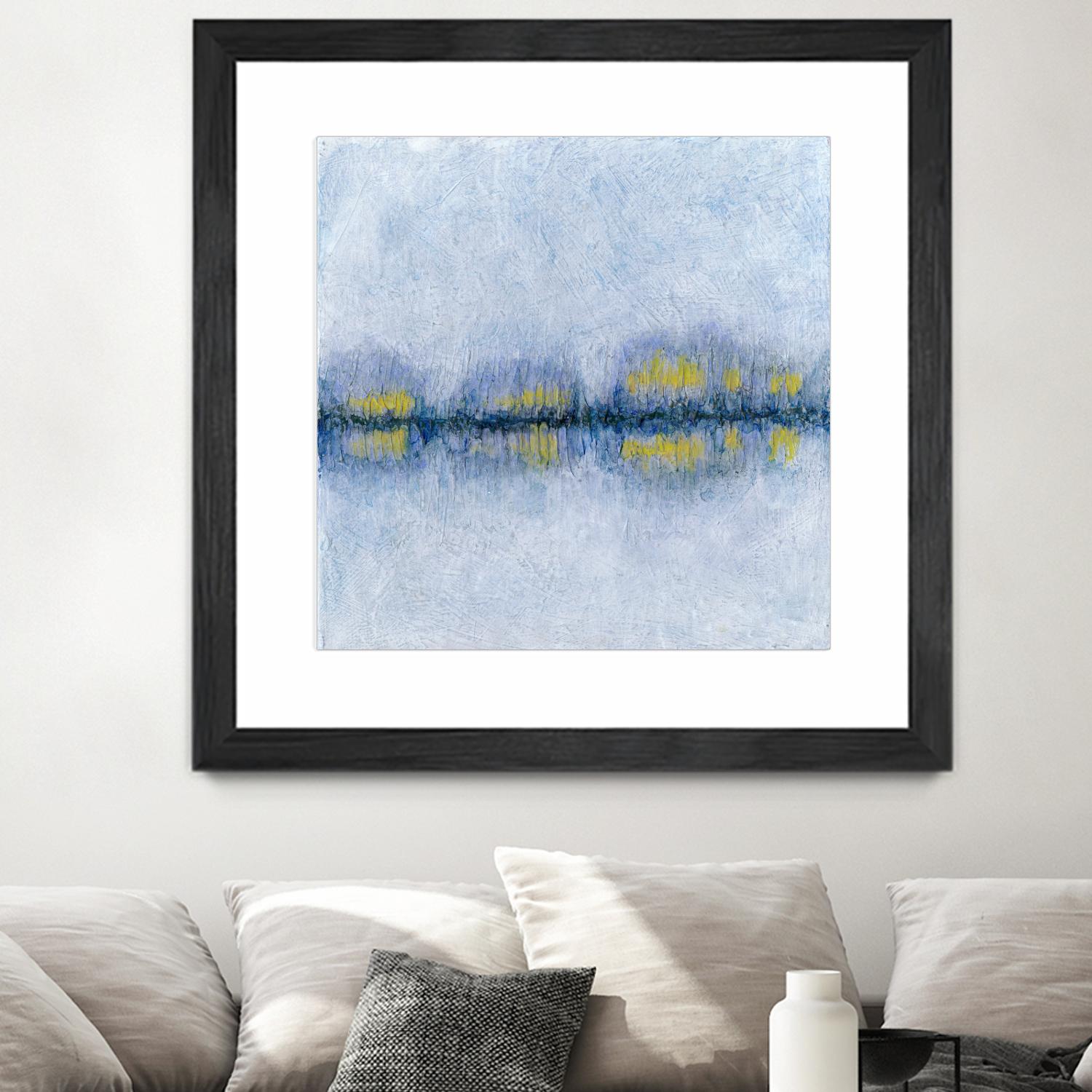 Across the Way II by Ren�e W. Stramel on GIANT ART - blue abstract