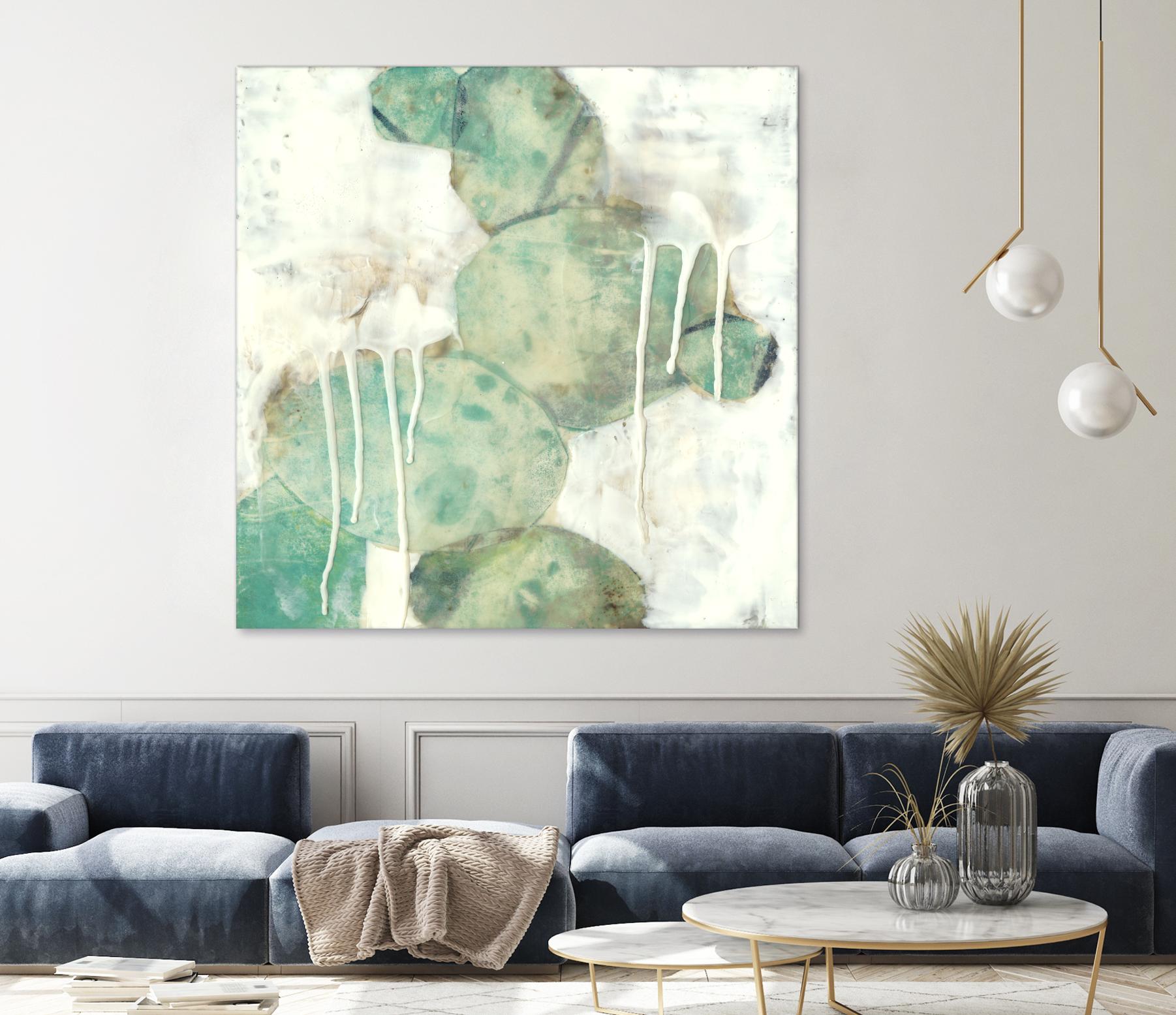 Riverbed I by Jennifer Goldberger on GIANT ART - green abstract