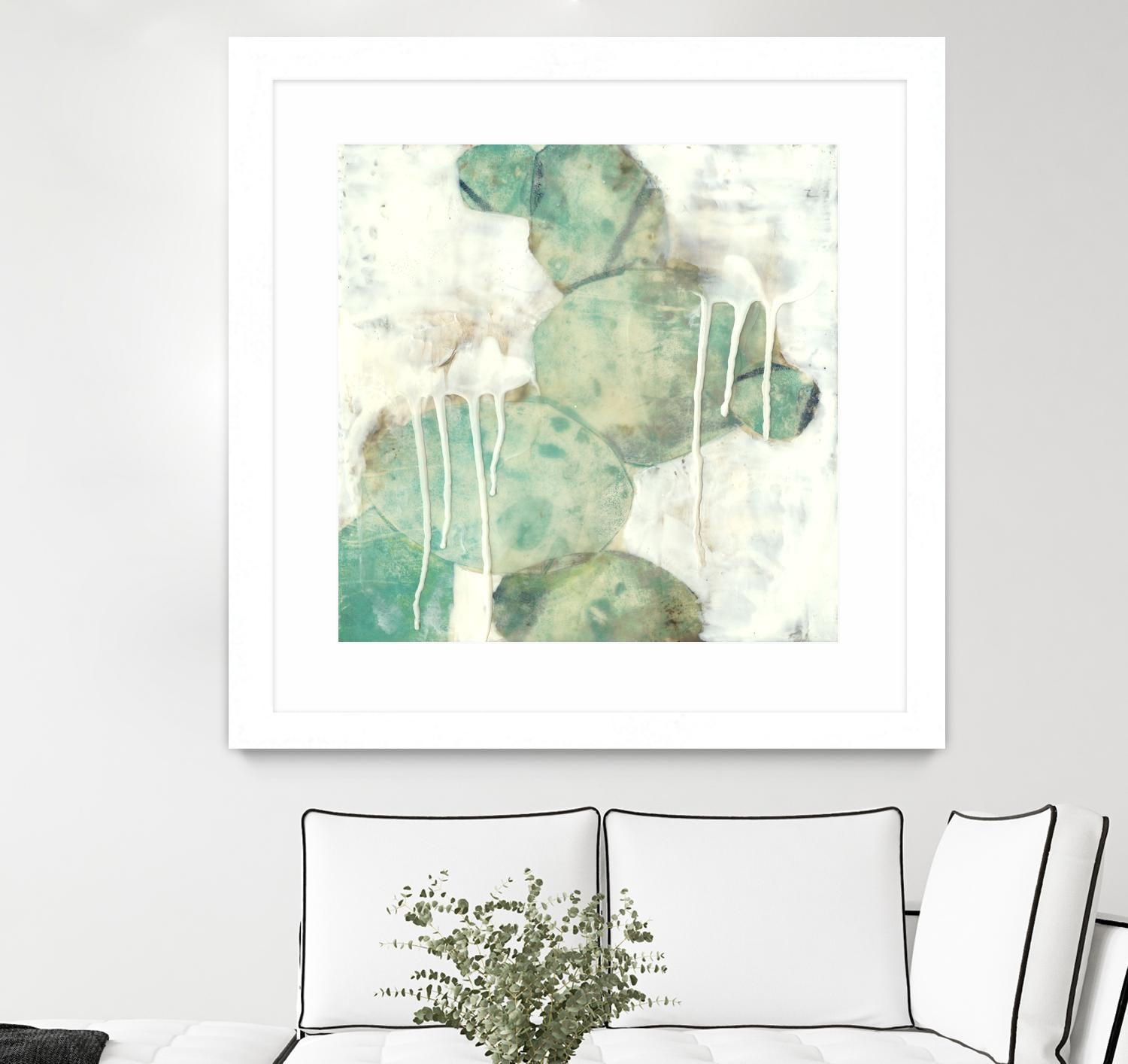 Riverbed I by Jennifer Goldberger on GIANT ART - green abstract