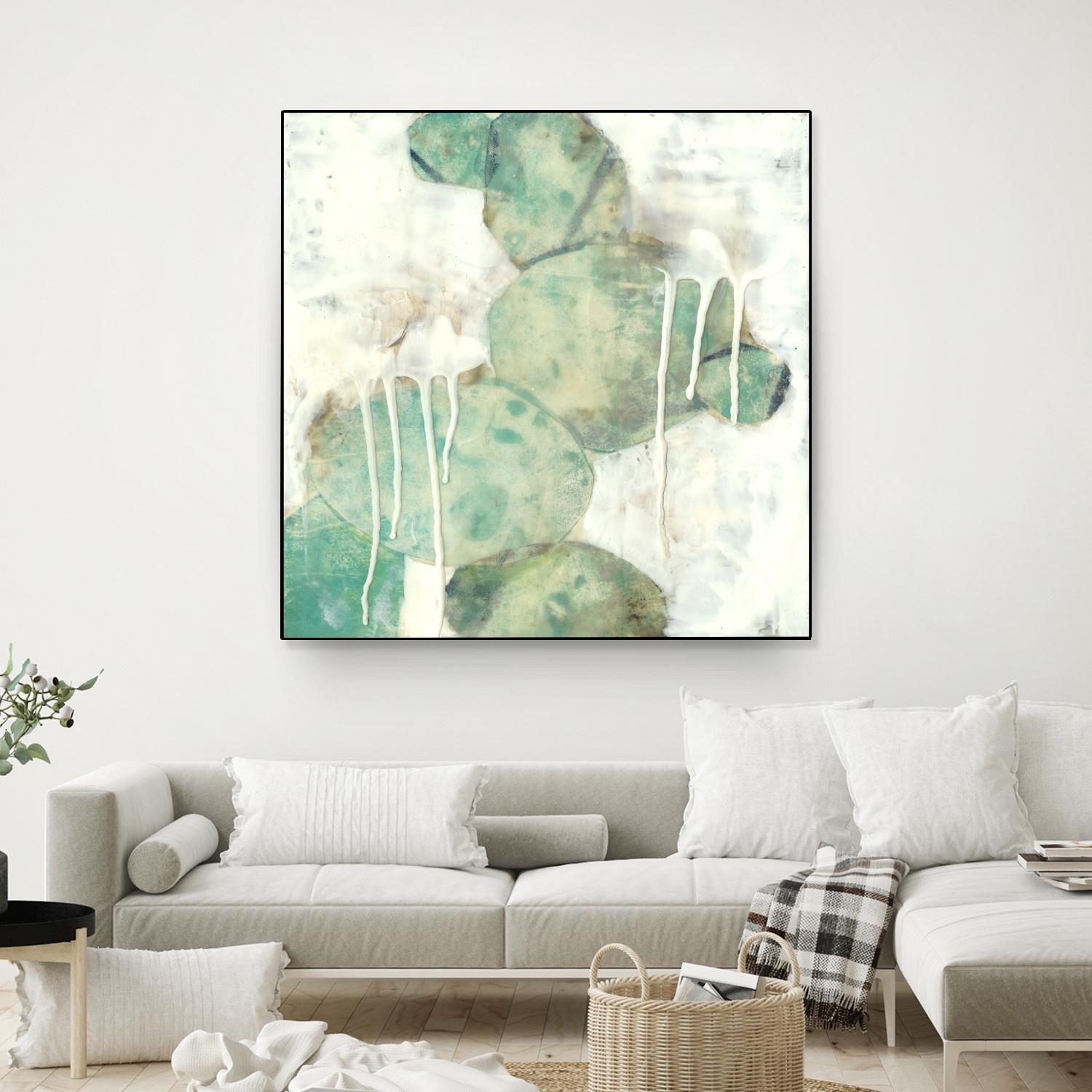 Riverbed I by Jennifer Goldberger on GIANT ART - green abstract
