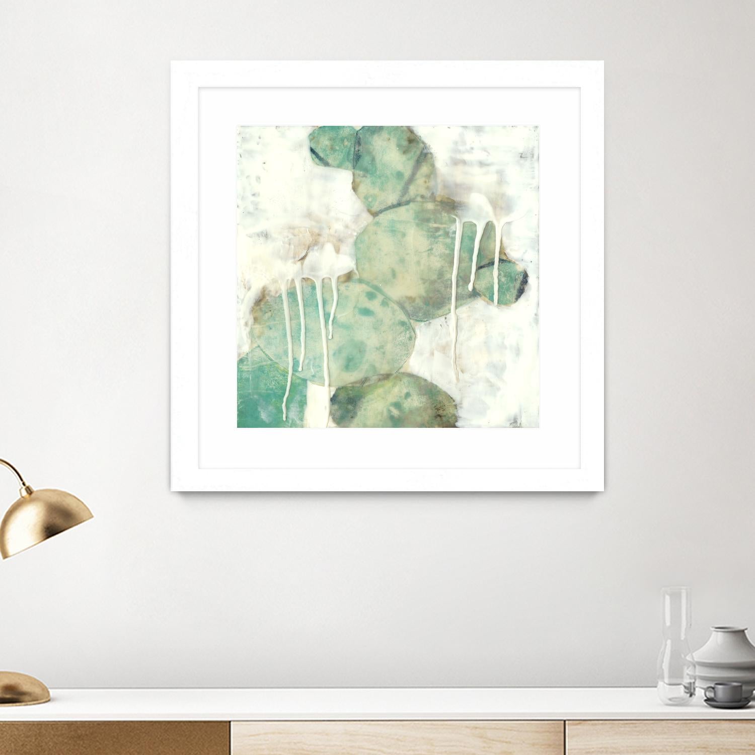 Riverbed I by Jennifer Goldberger on GIANT ART - green abstract